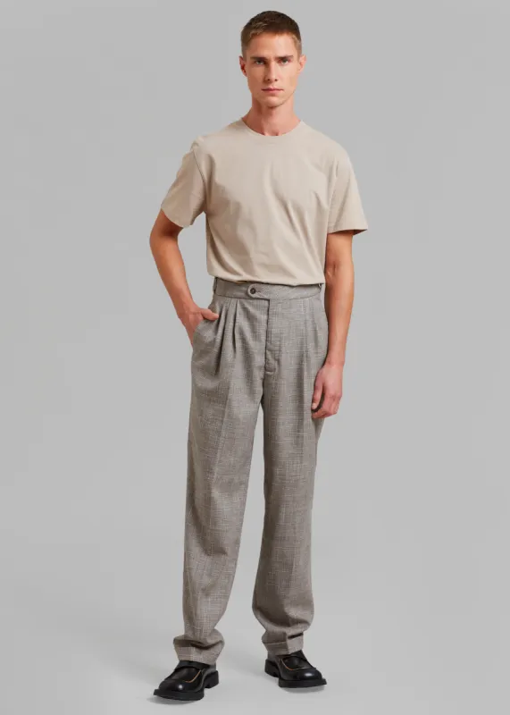 Róhe Otis Trousers - Sisal Melange sold by Frankie Shop