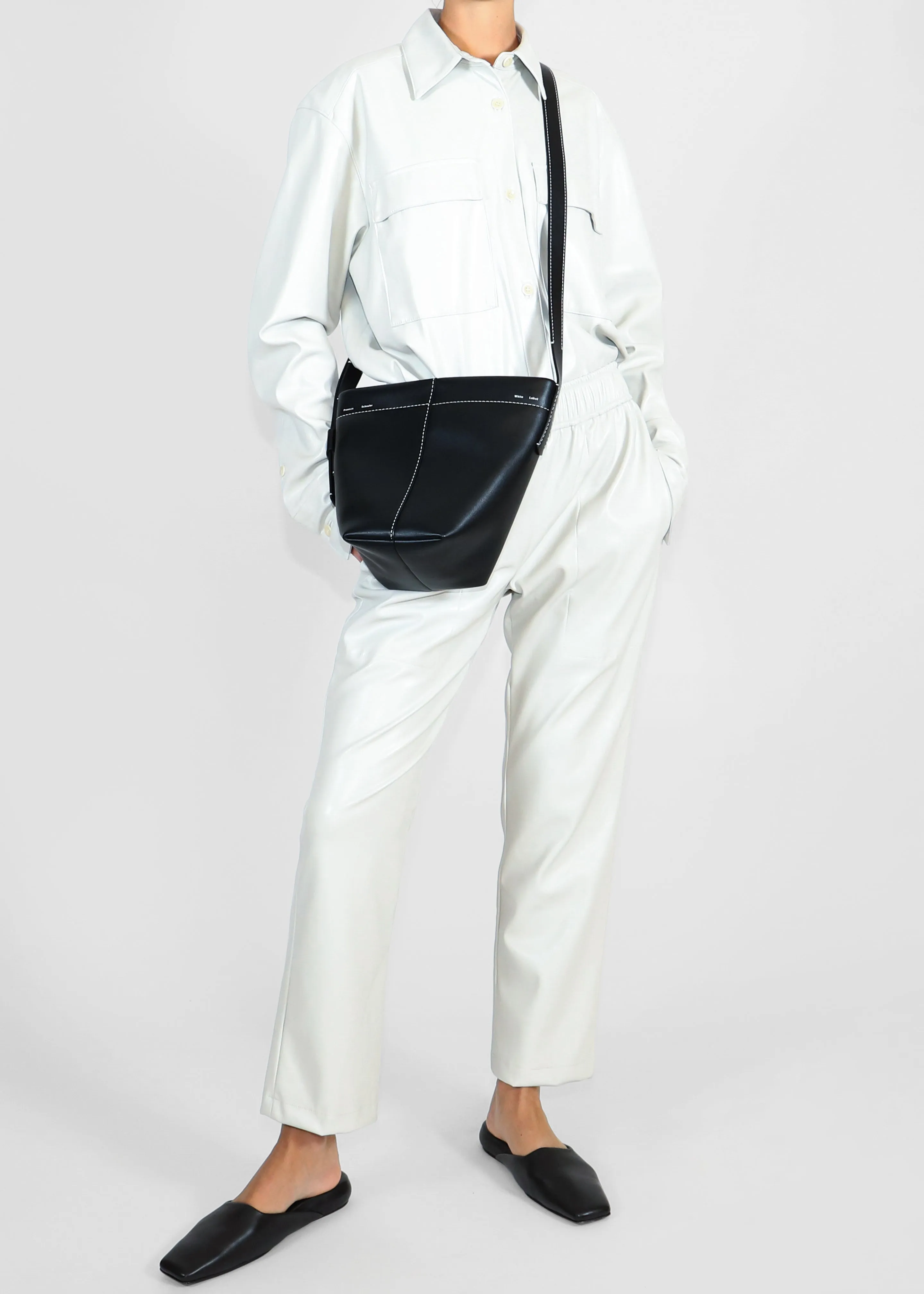 Proenza Schouler White Label Barrow Bucket Bag - Black sold by Frankie Shop product image thumbnail 4