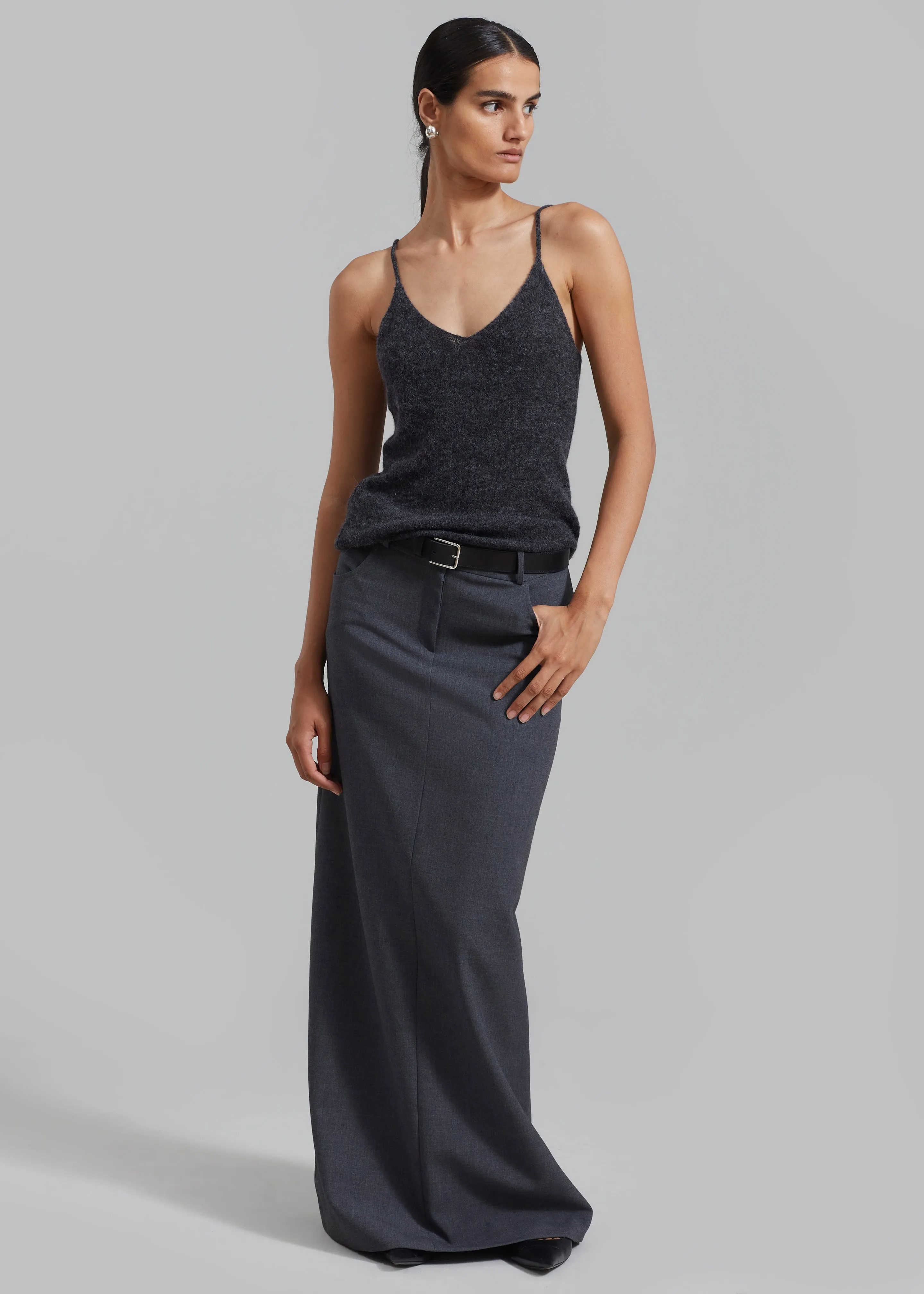 The Garment Verbier Tank Top - Grey Melange sold by Frankie Shop