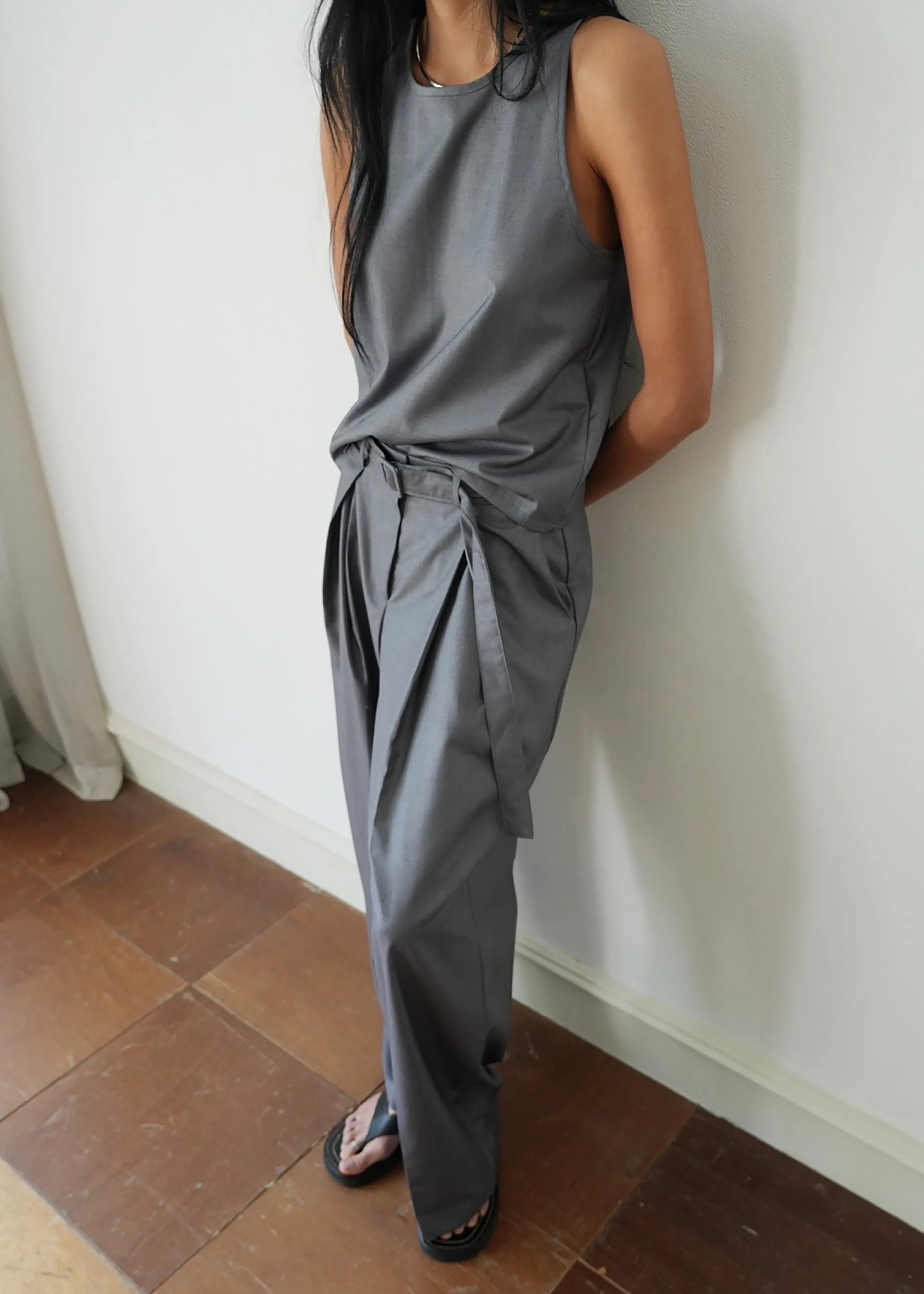 Clay Sleeveless Top - Grey sold by Frankie Shop product image thumbnail 3