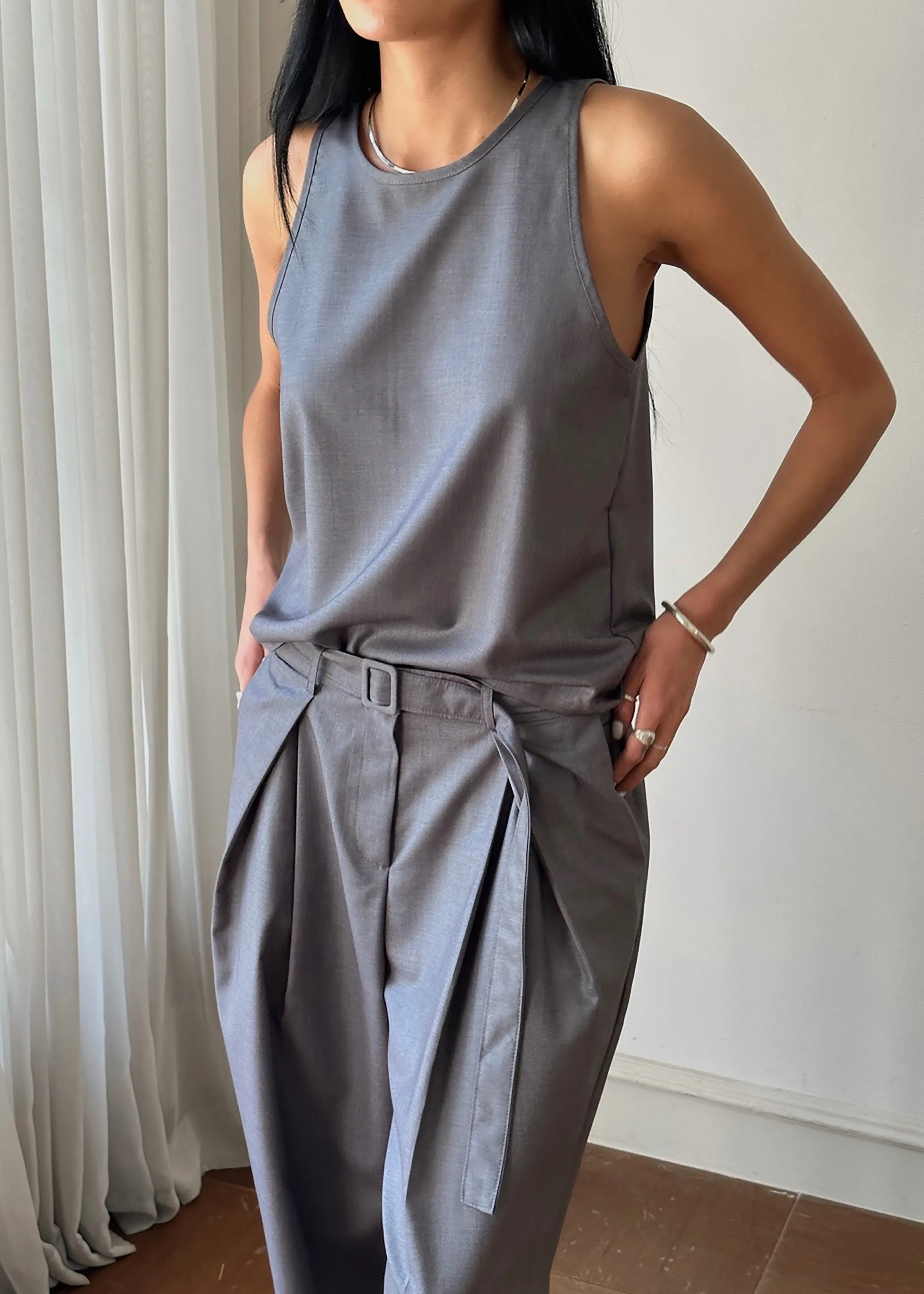 Clay Sleeveless Top - Grey sold by Frankie Shop product image thumbnail 5