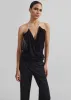 Christopher Esber Petra Knit Necklace Tank - Black sold by Frankie Shop