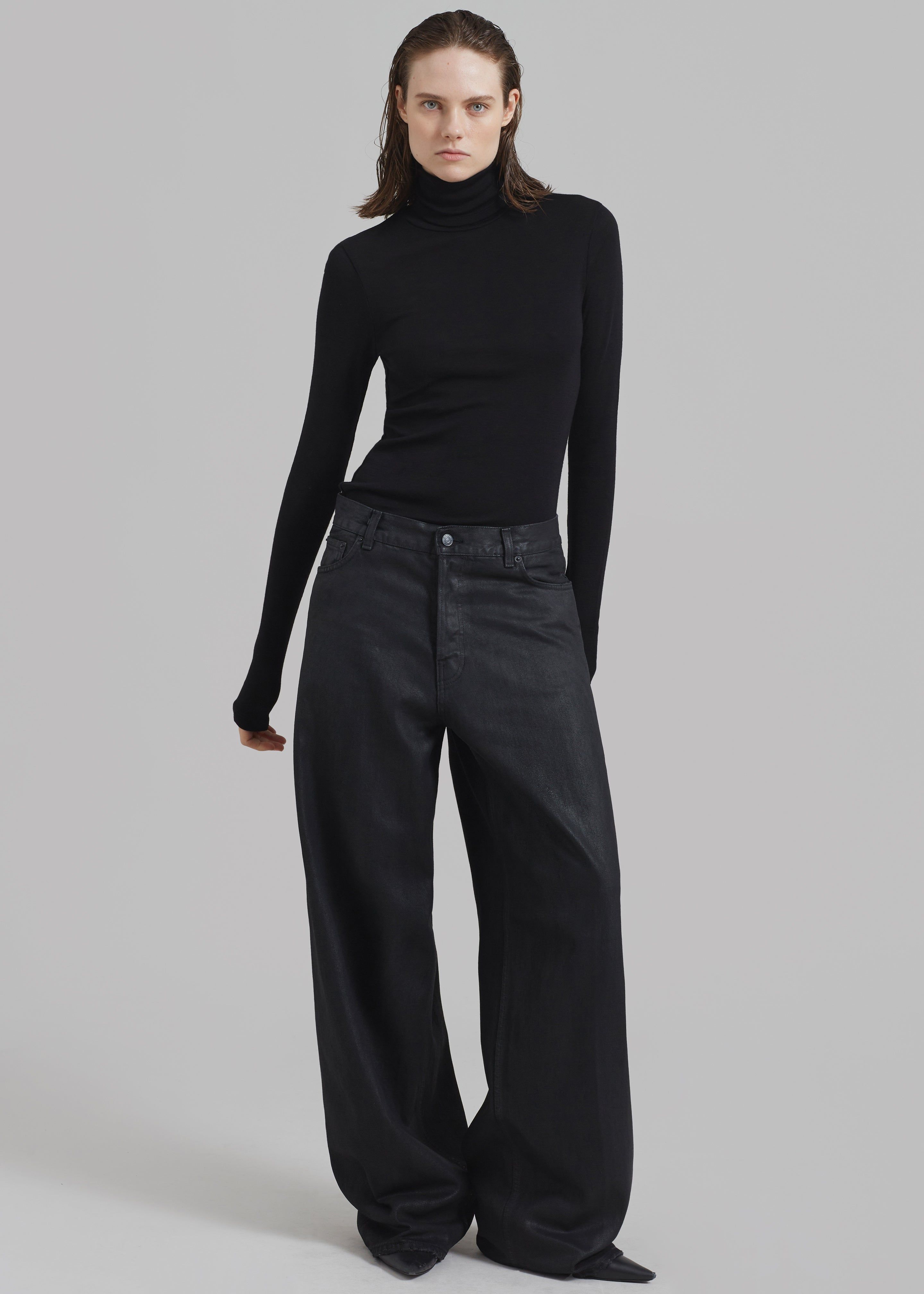Haikure Bethany Pants - Black Coated sold by Frankie Shop product image thumbnail 4