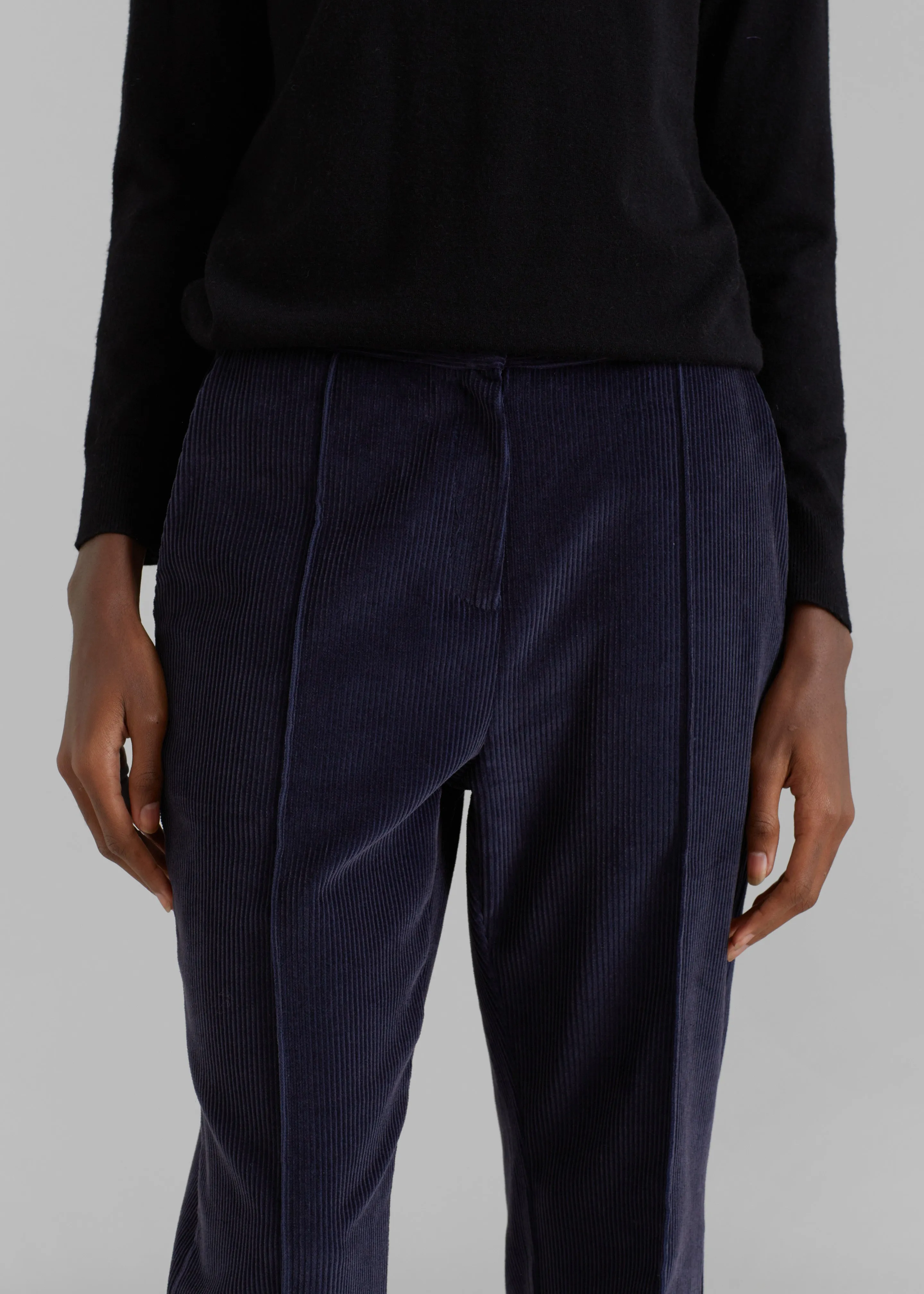 Lydian Corduroy Flare Pants - Navy sold by Frankie Shop product image thumbnail 3