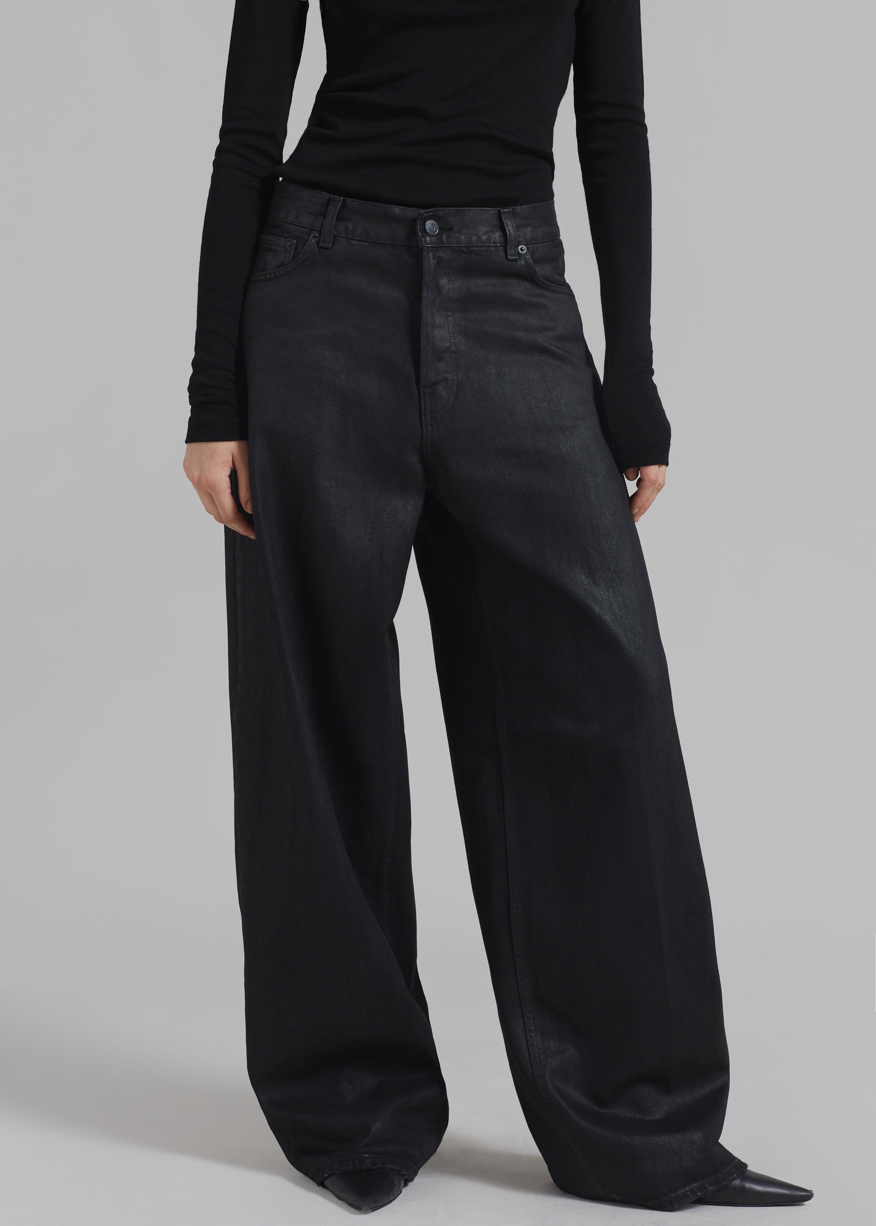 Haikure Bethany Pants - Black Coated sold by Frankie Shop