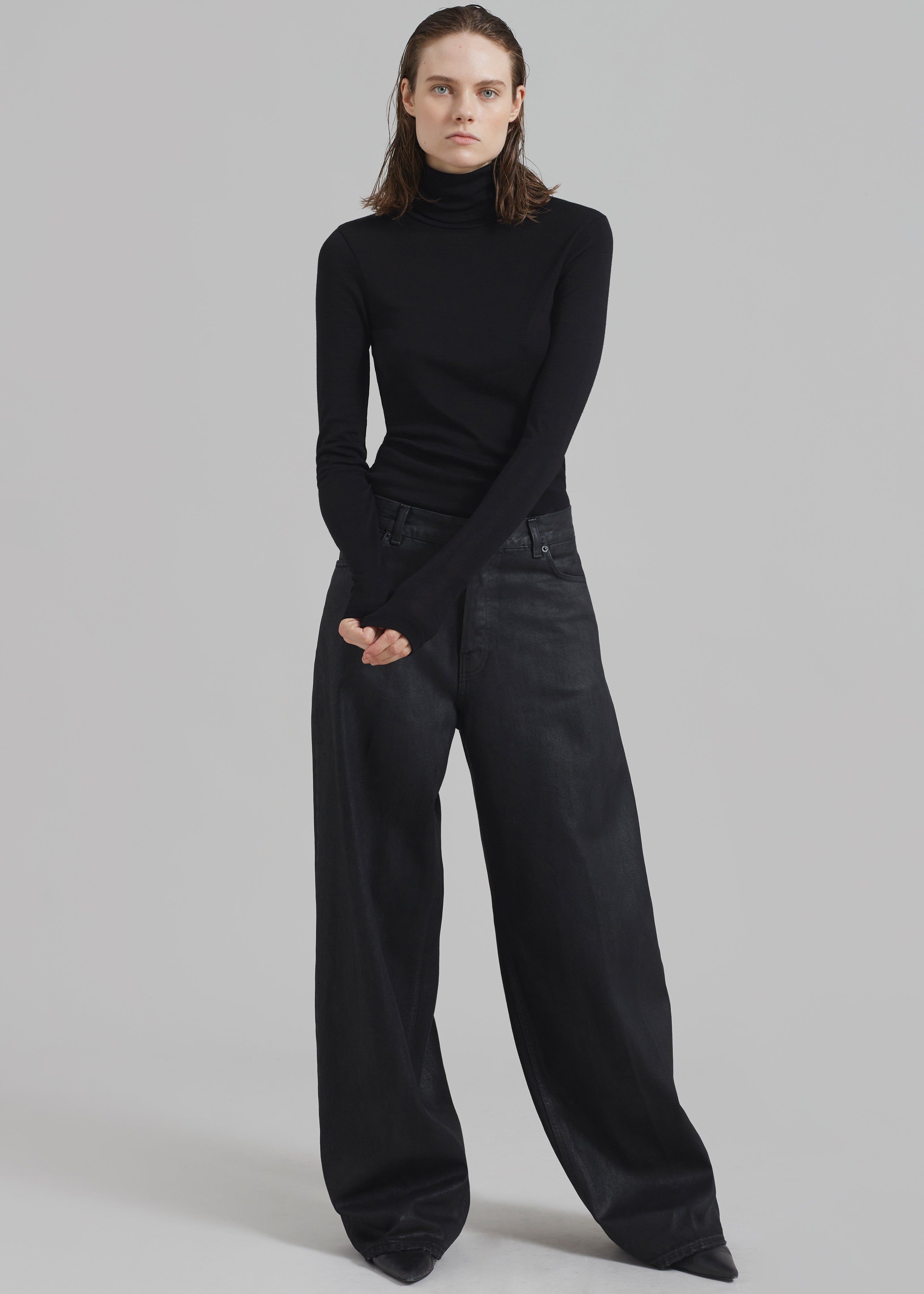 Haikure Bethany Pants - Black Coated sold by Frankie Shop product image thumbnail 5