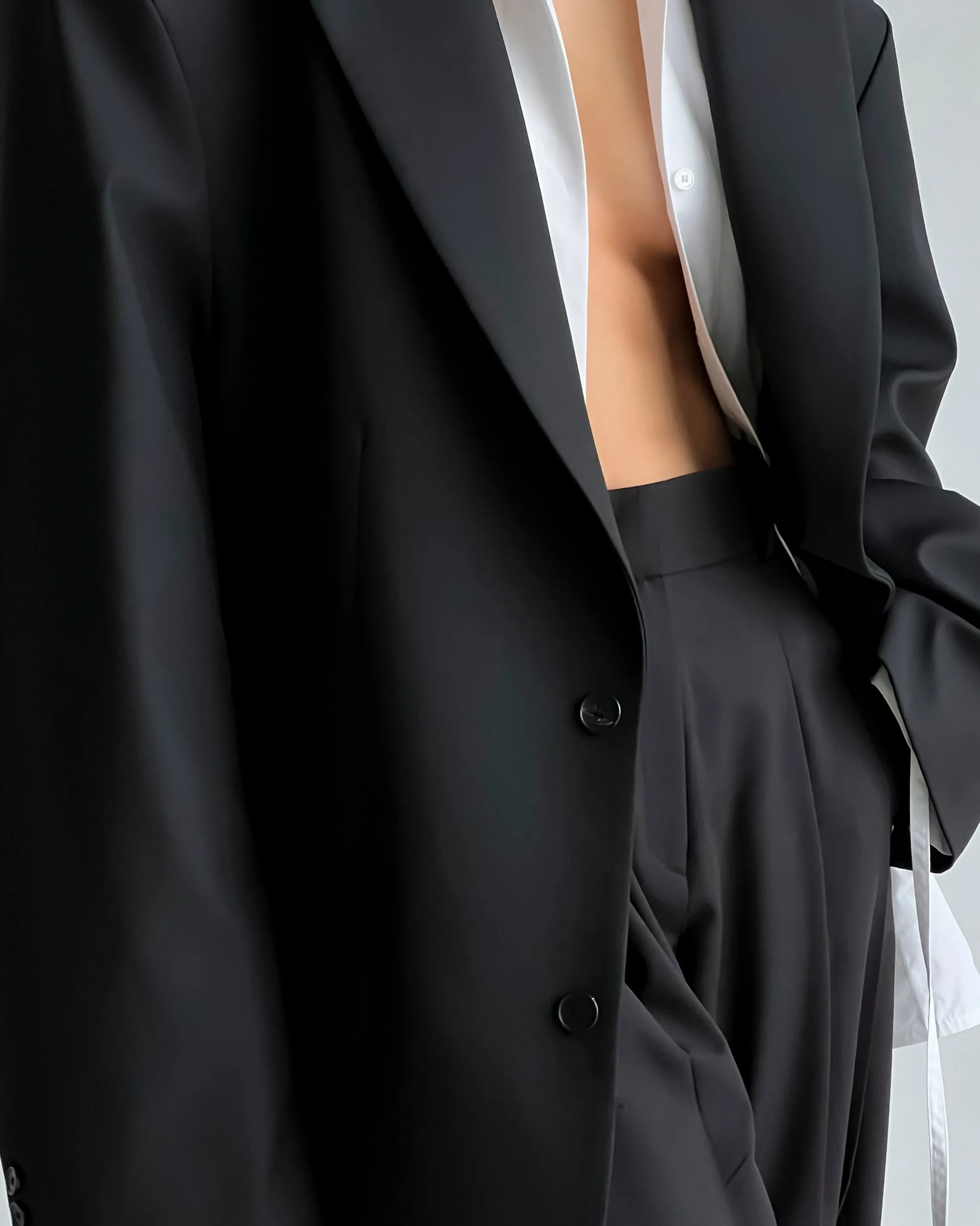 Dee Maxi Oversized Blazer - Black sold by Frankie Shop product image thumbnail 4