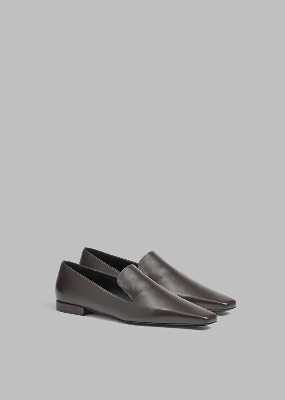 Loulou Studio Carole Leather Loafers - Choco sold by Frankie Shop