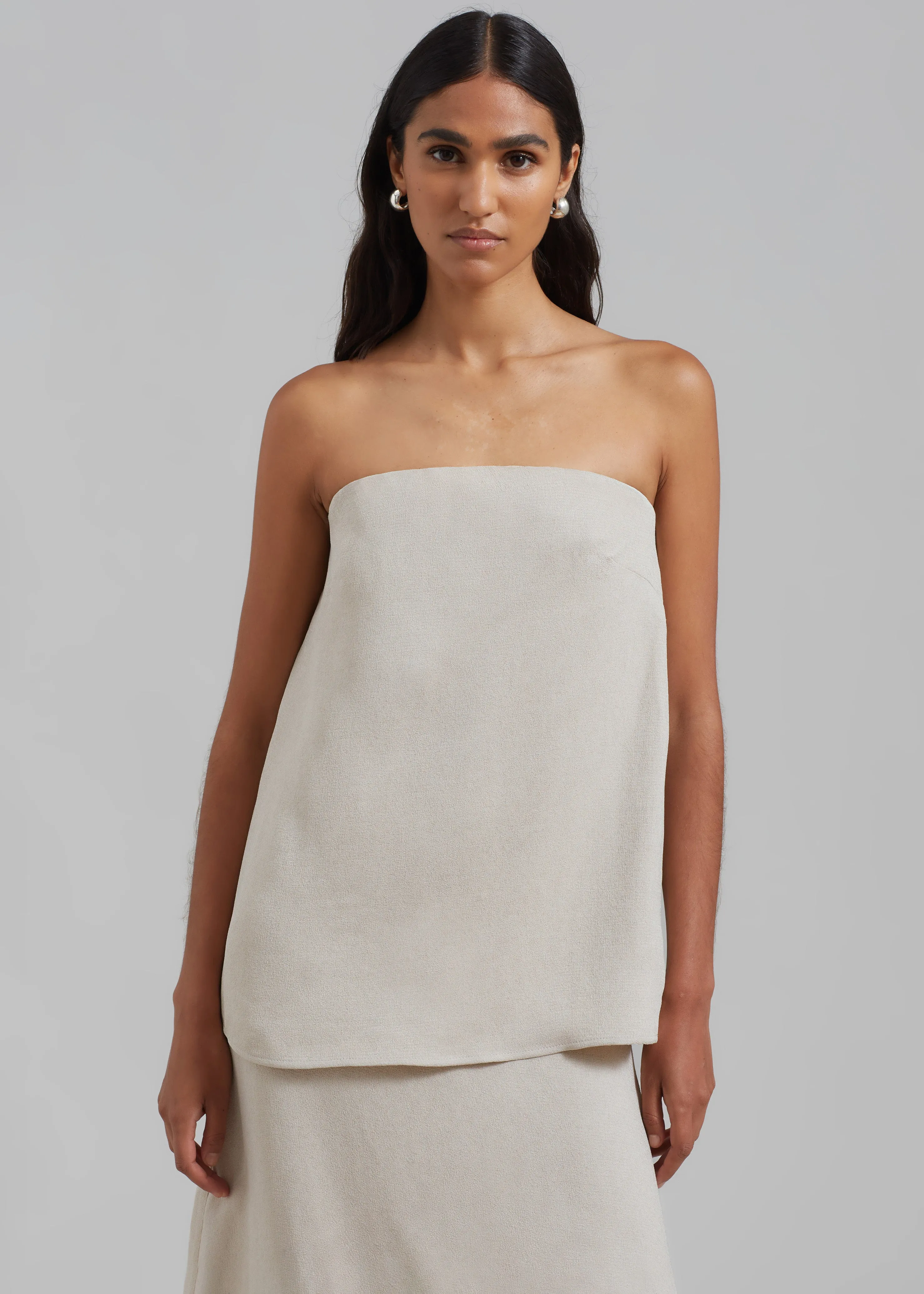 Esse Studios Oude Column Top - Oyster sold by Frankie Shop