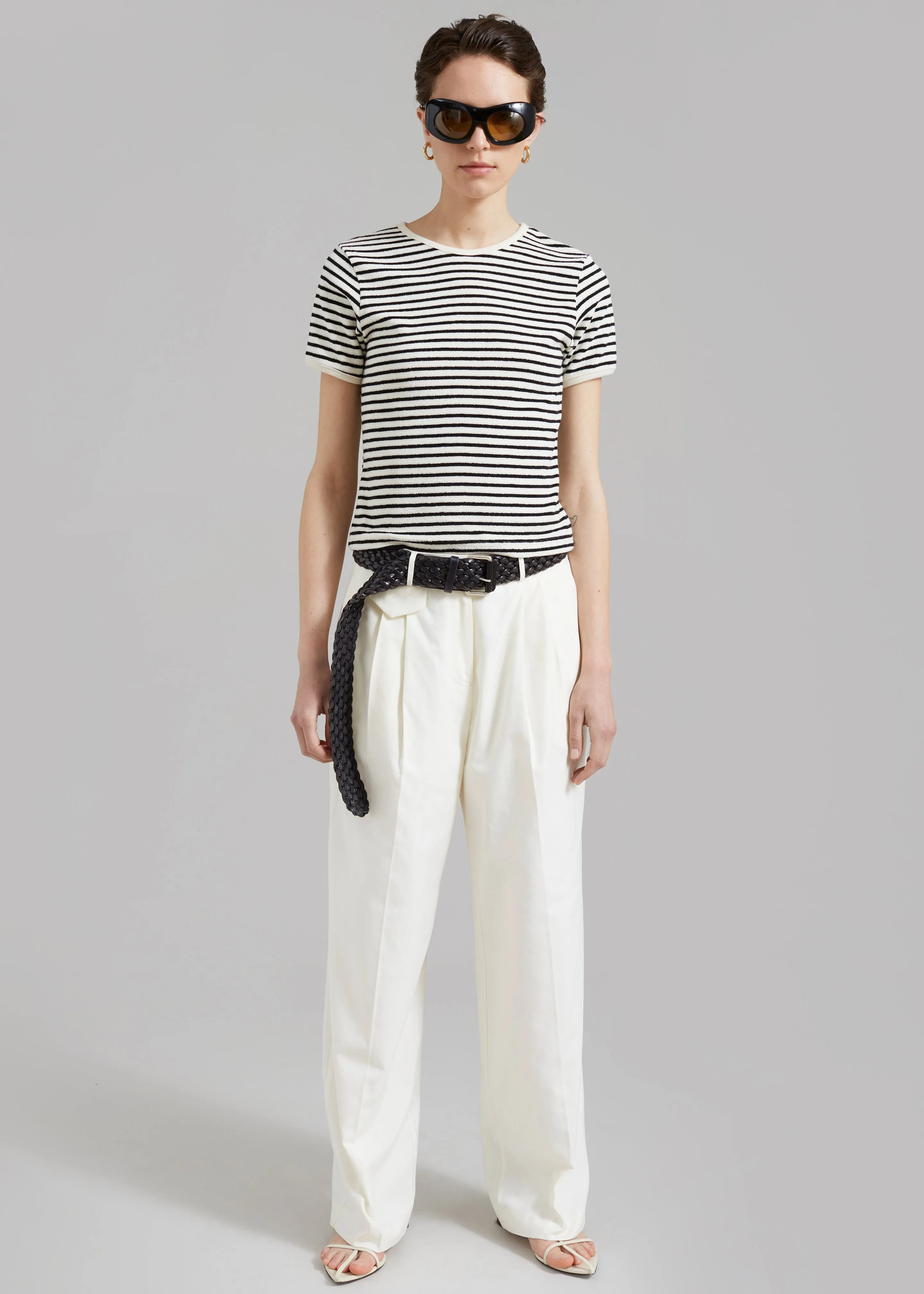 Maeve Pintuck Trousers - Cream sold by Frankie Shop product image thumbnail 4