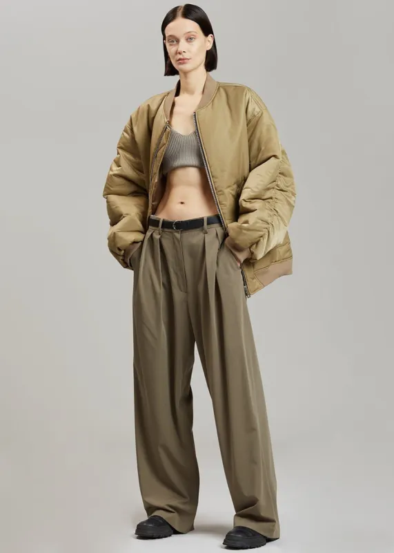 Astra Bomber Jacket - Olive sold by Frankie Shop