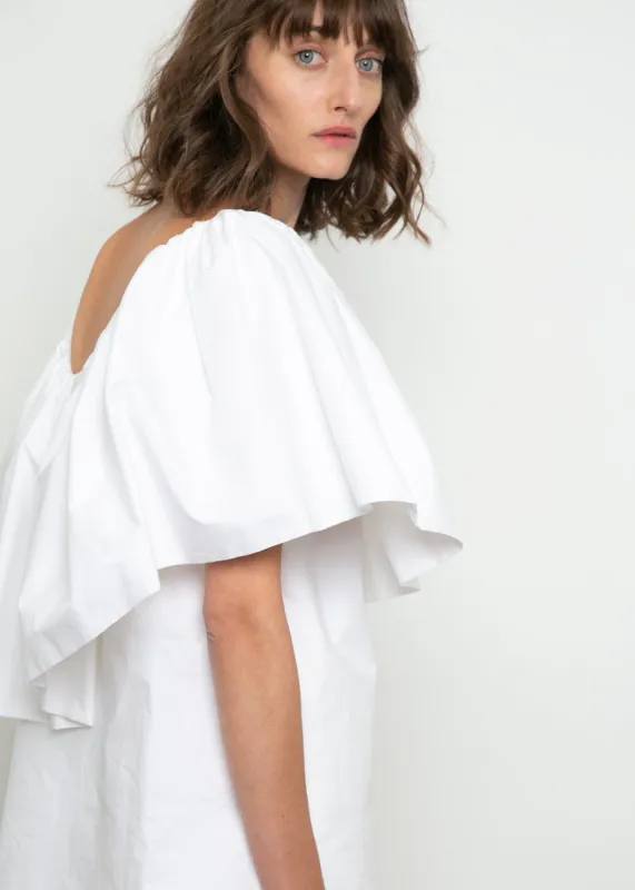 Ter et Bantine Ruffle Top - White sold by Frankie Shop