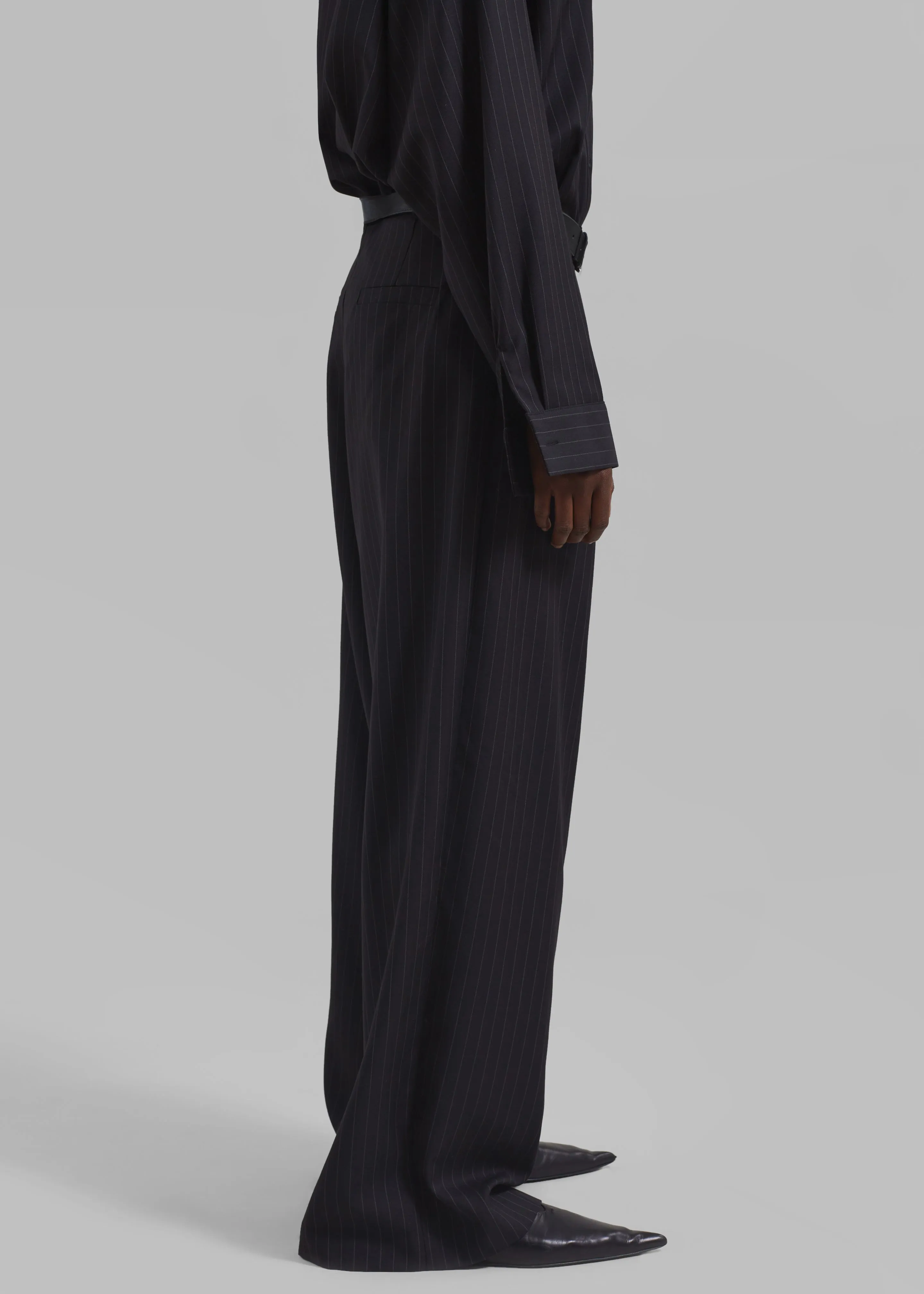 Kerry Trousers - Black Pinstripe sold by Frankie Shop product image thumbnail 5