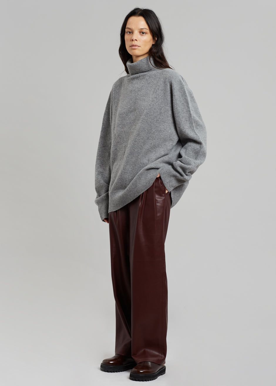 Christen Turtleneck Sweater - Grey Melange sold by Frankie Shop product image thumbnail 4