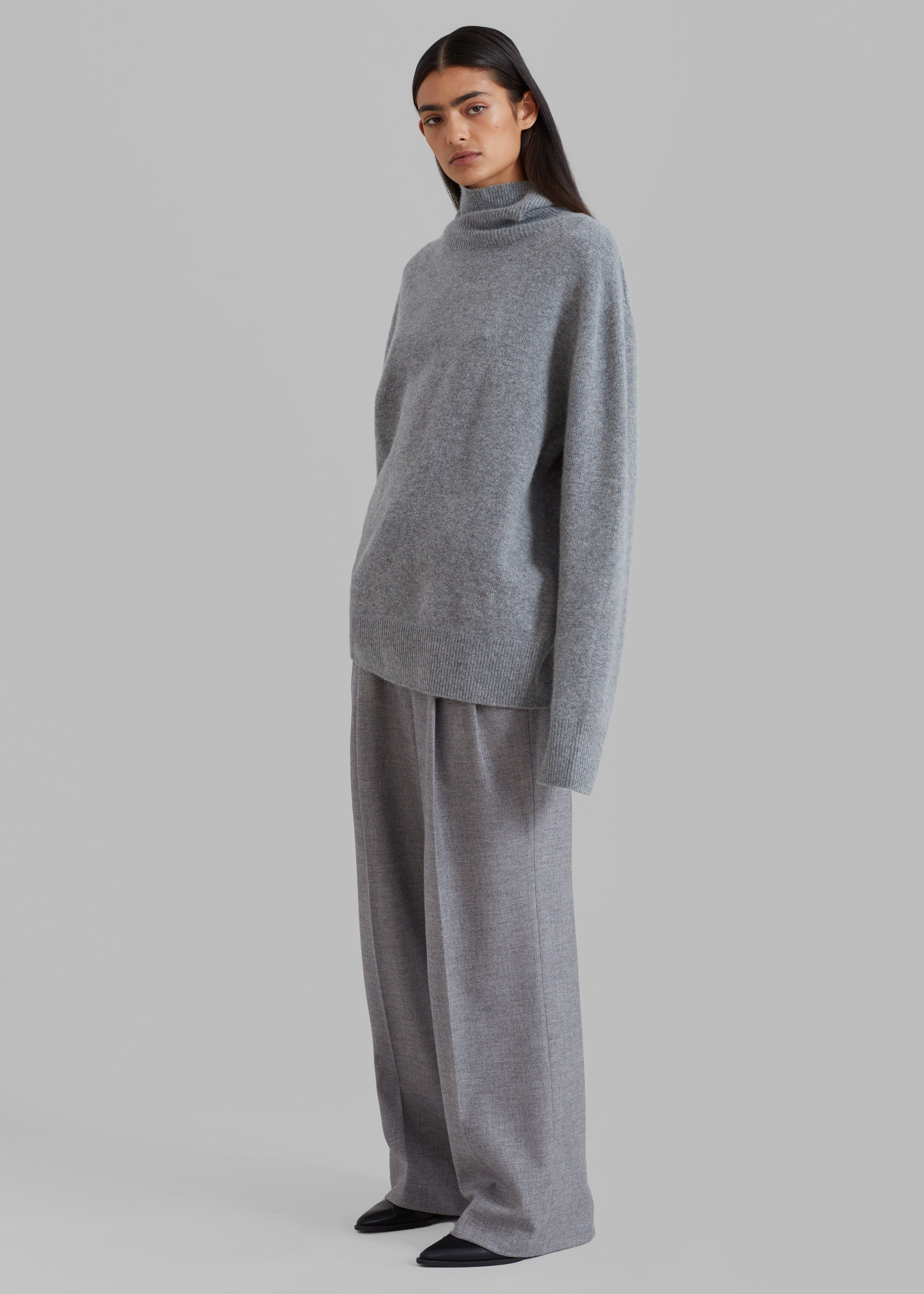 Christen Turtleneck Sweater - Grey Melange sold by Frankie Shop product image thumbnail 8