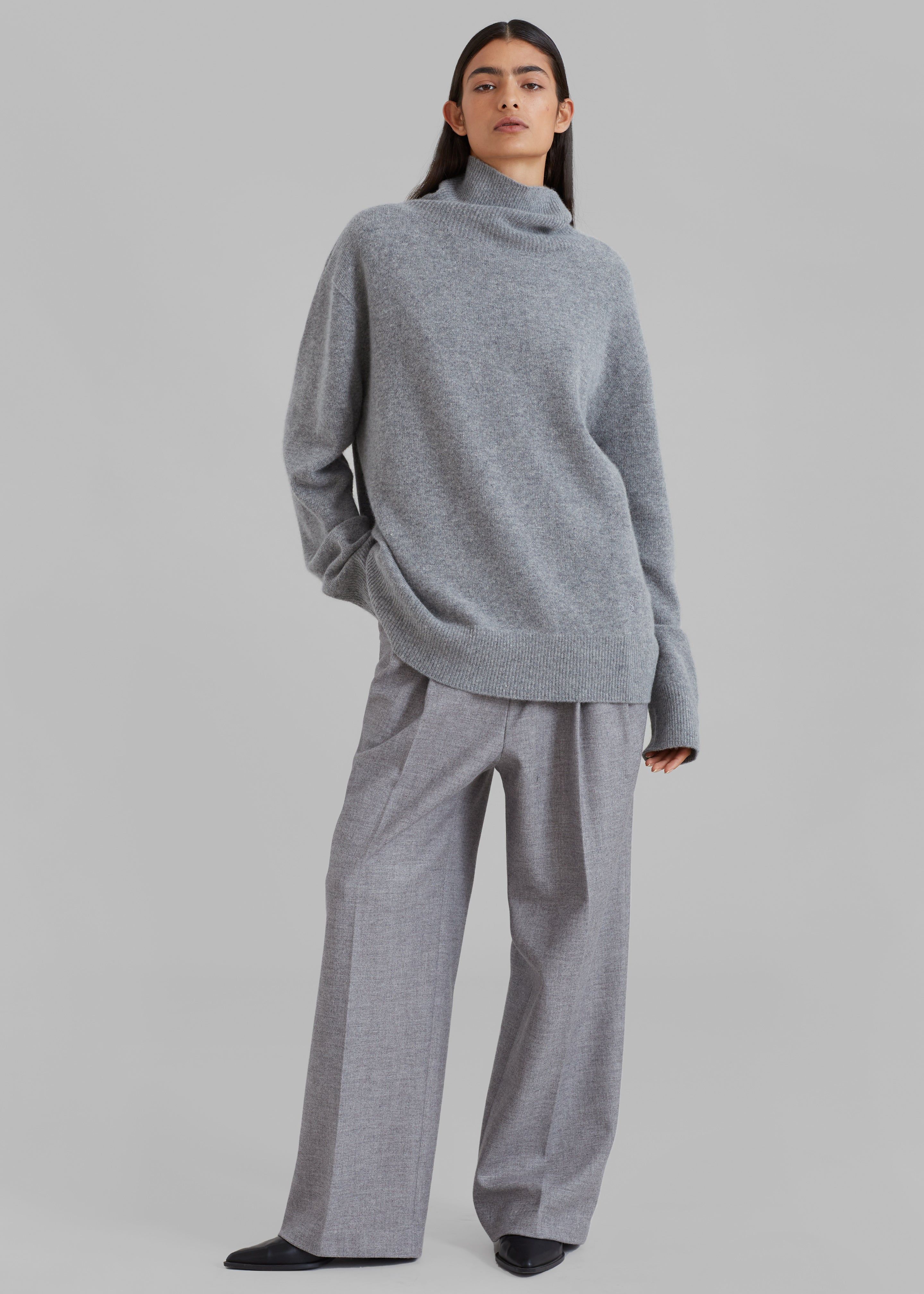 Christen Turtleneck Sweater - Grey Melange sold by Frankie Shop product image thumbnail 6