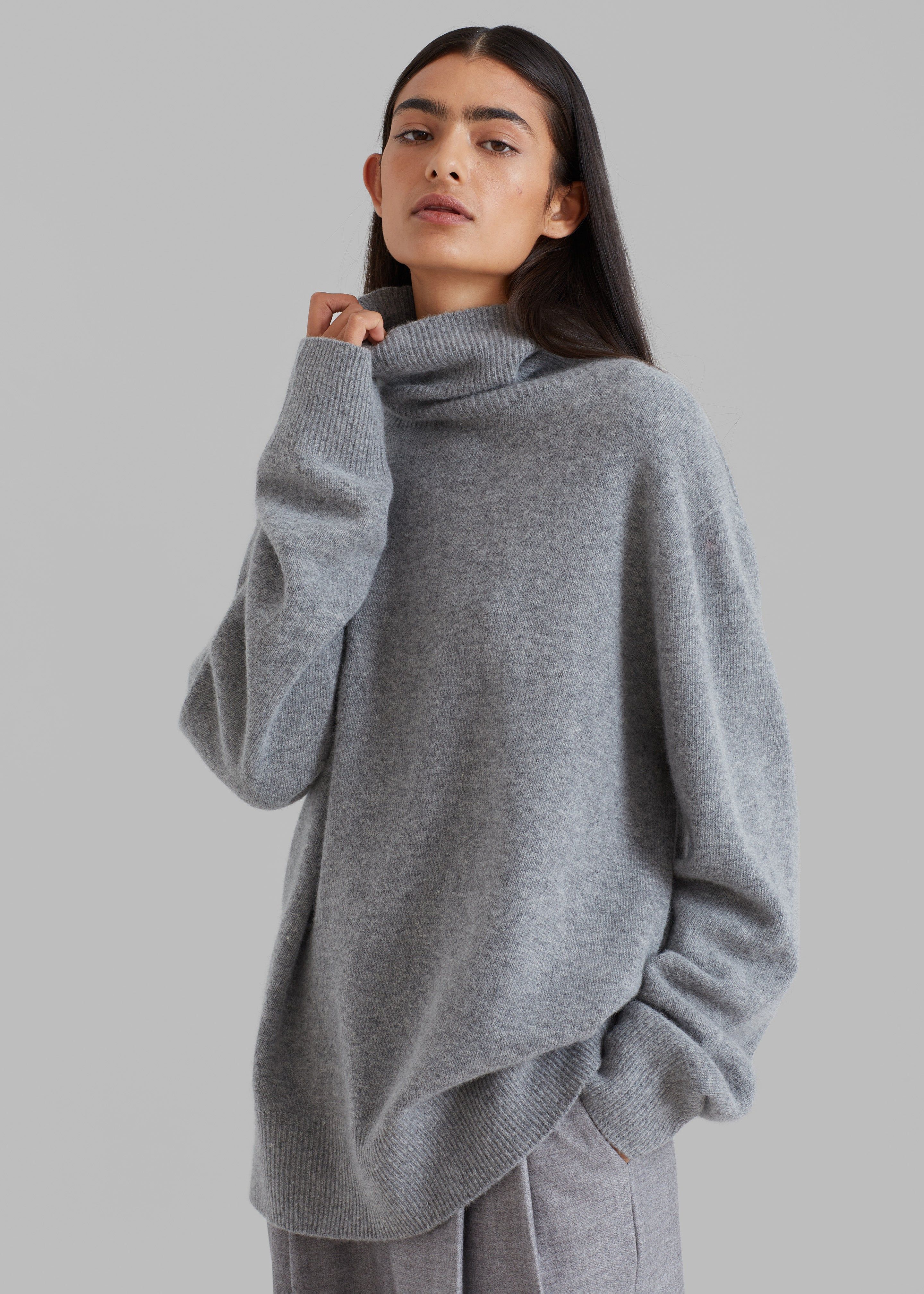 Christen Turtleneck Sweater - Grey Melange sold by Frankie Shop product image thumbnail 10