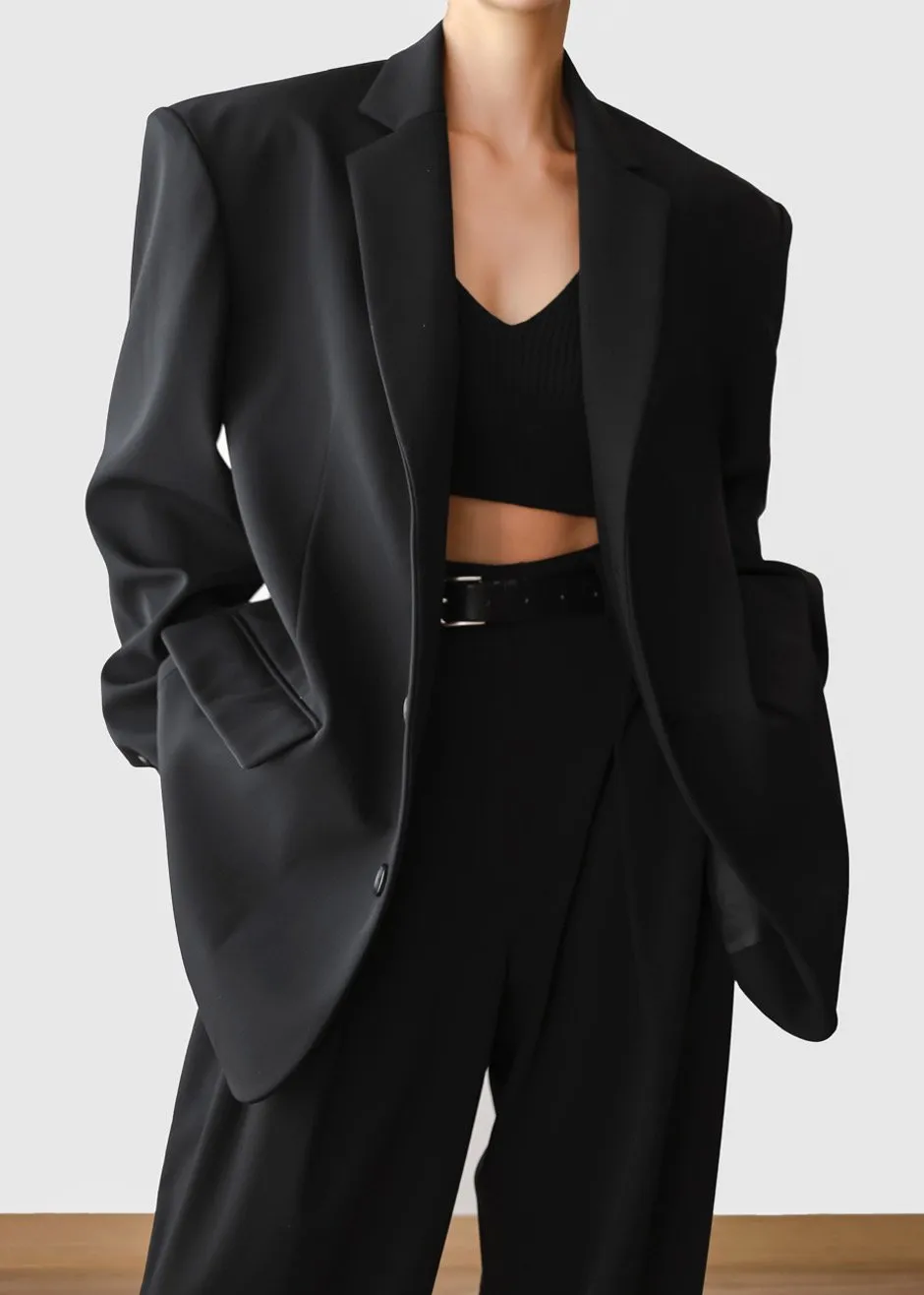 Tansy Oversized Blazer - Black sold by Frankie Shop