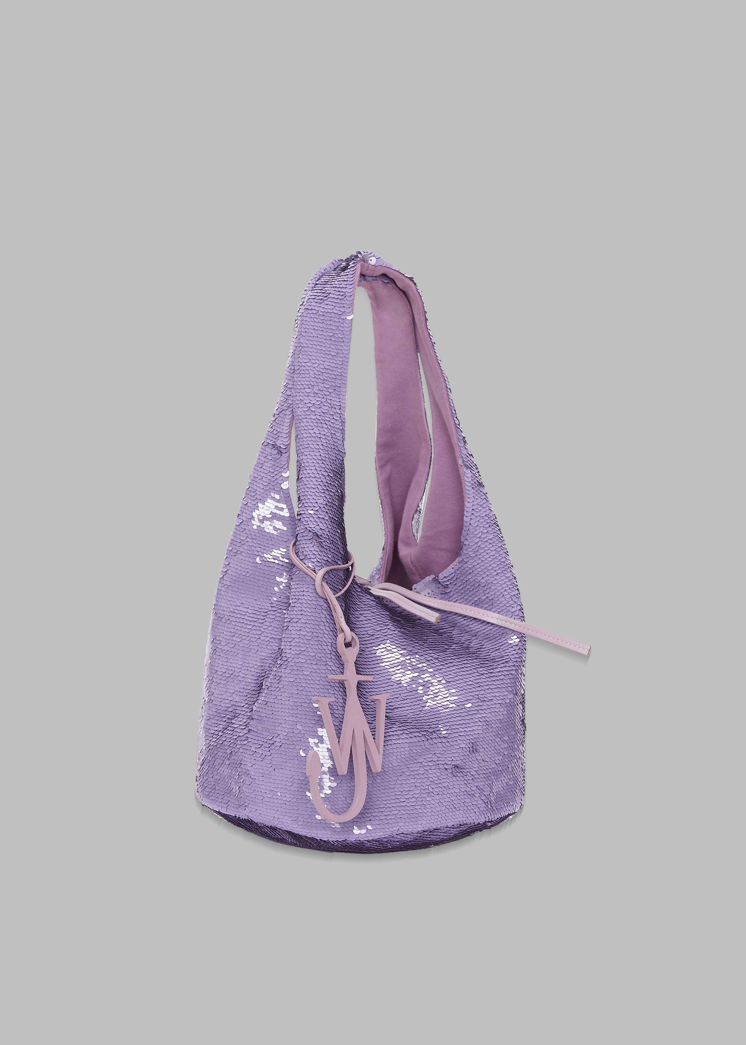 JW Anderson Mini Sequin Shopper Top Handle Bag - Lilac sold by Frankie Shop