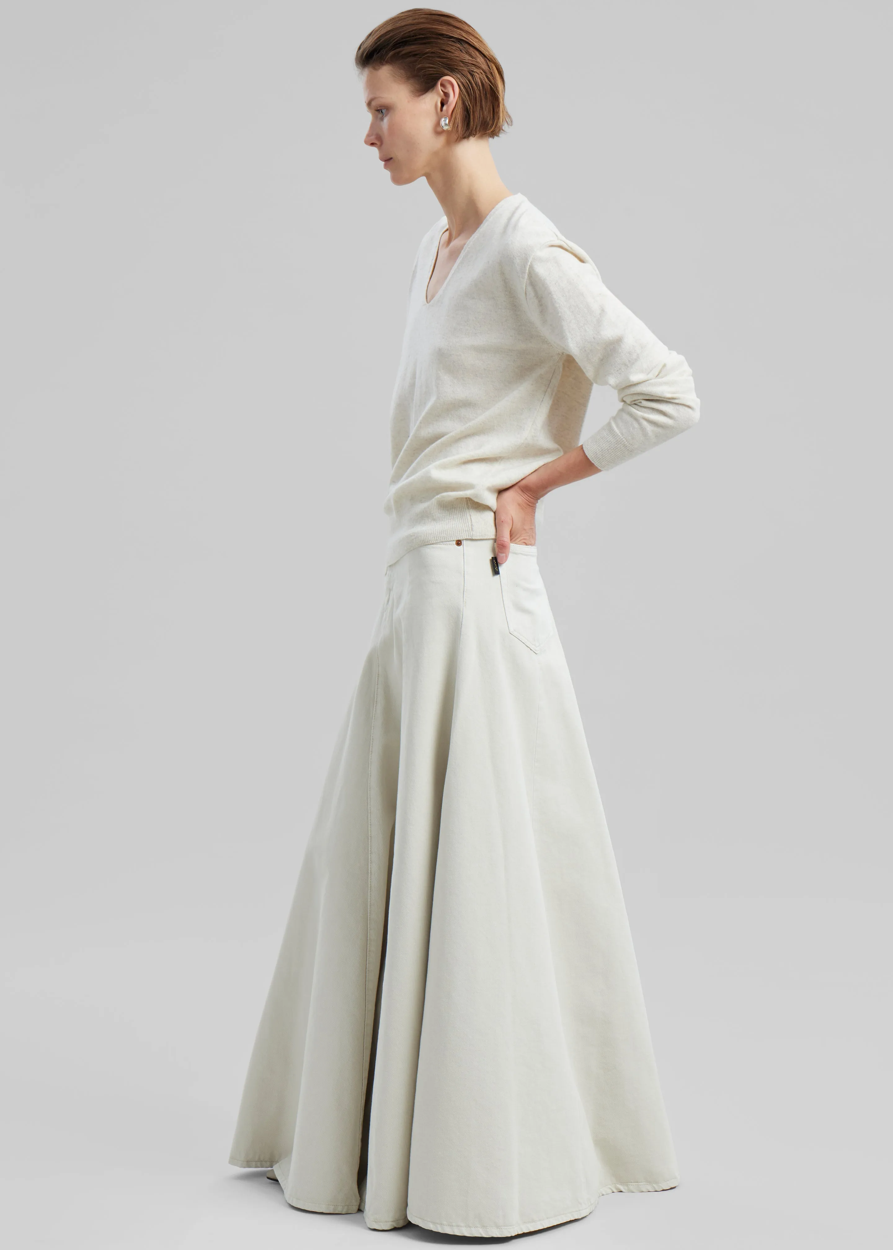 Haikure Serenity Maxi Skirt - Natural sold by Frankie Shop product image thumbnail 3