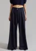 Noor Wide Pants - Navy Pinstripe sold by Frankie Shop