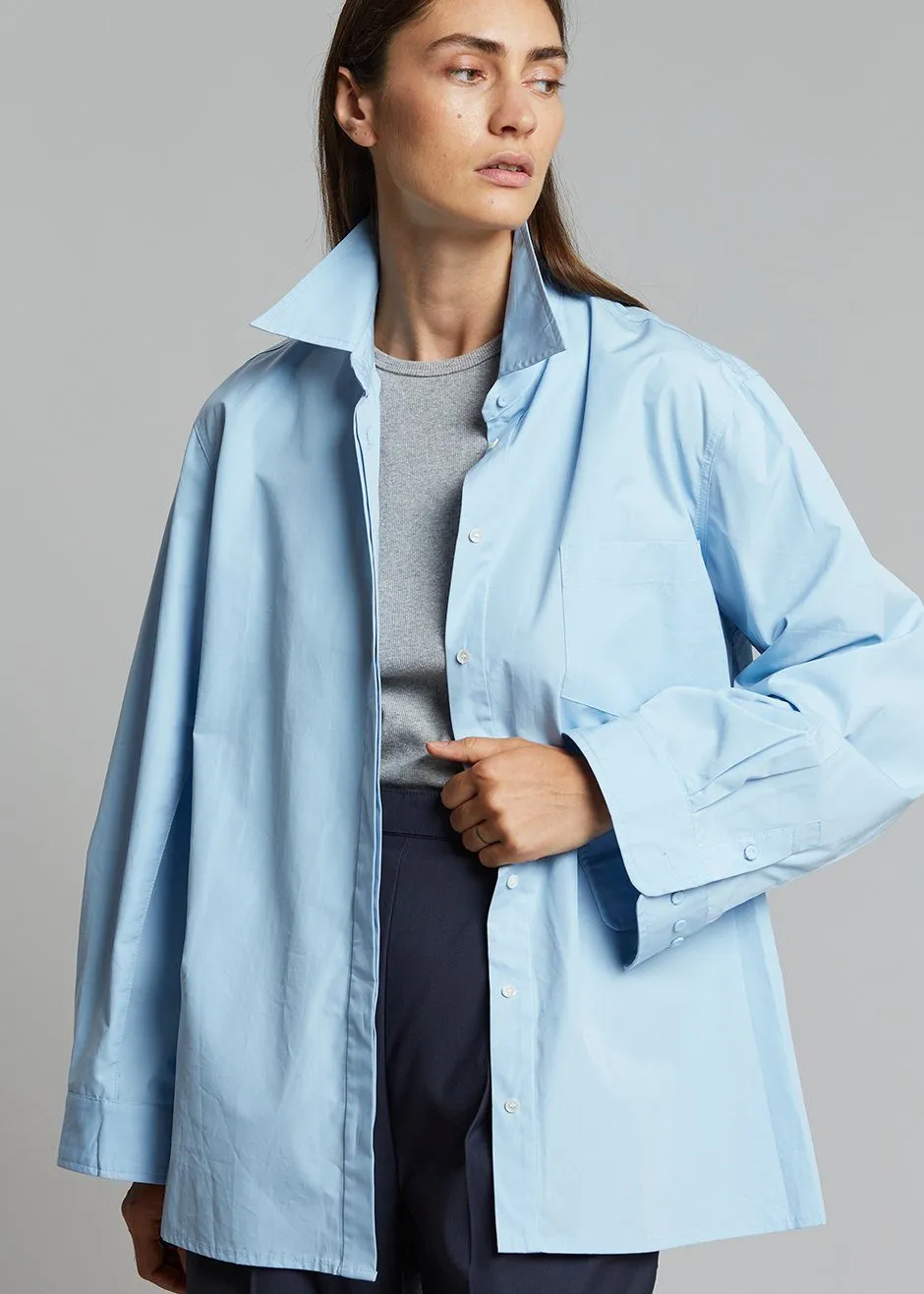 Mayim Oversized Shirt - Sky sold by Frankie Shop product image thumbnail 4