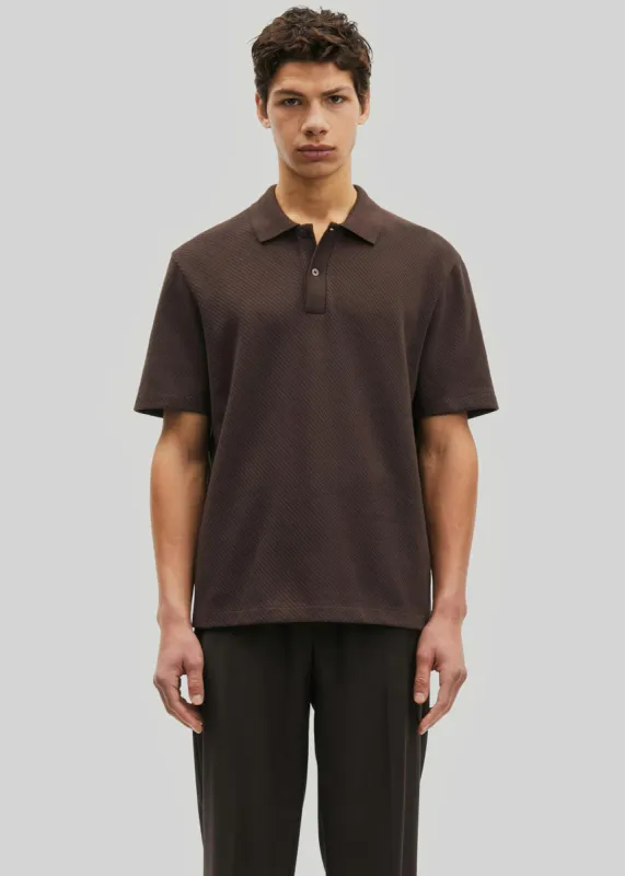 Samsøe Samsøe Sajase Polo - Chocolate Torte made by Frankie Shop