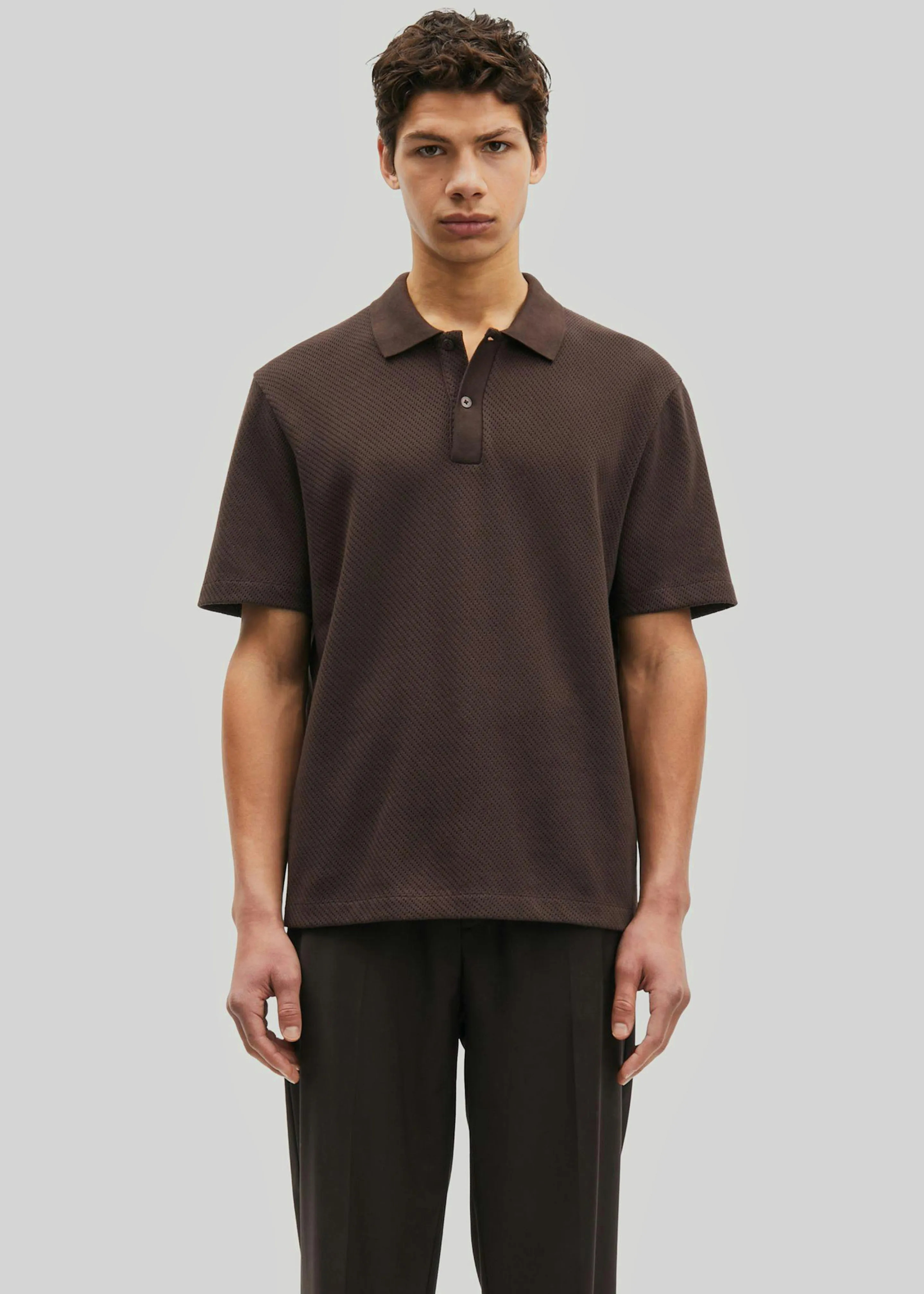 Samsøe Samsøe Sajase Polo - Chocolate Torte sold by Frankie Shop