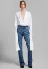 Coperni Open Collar Shirt - White sold by Frankie Shop