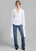 Coperni Open Collar Shirt - White sold by Frankie Shop