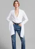 Coperni Open Collar Shirt - White sold by Frankie Shop