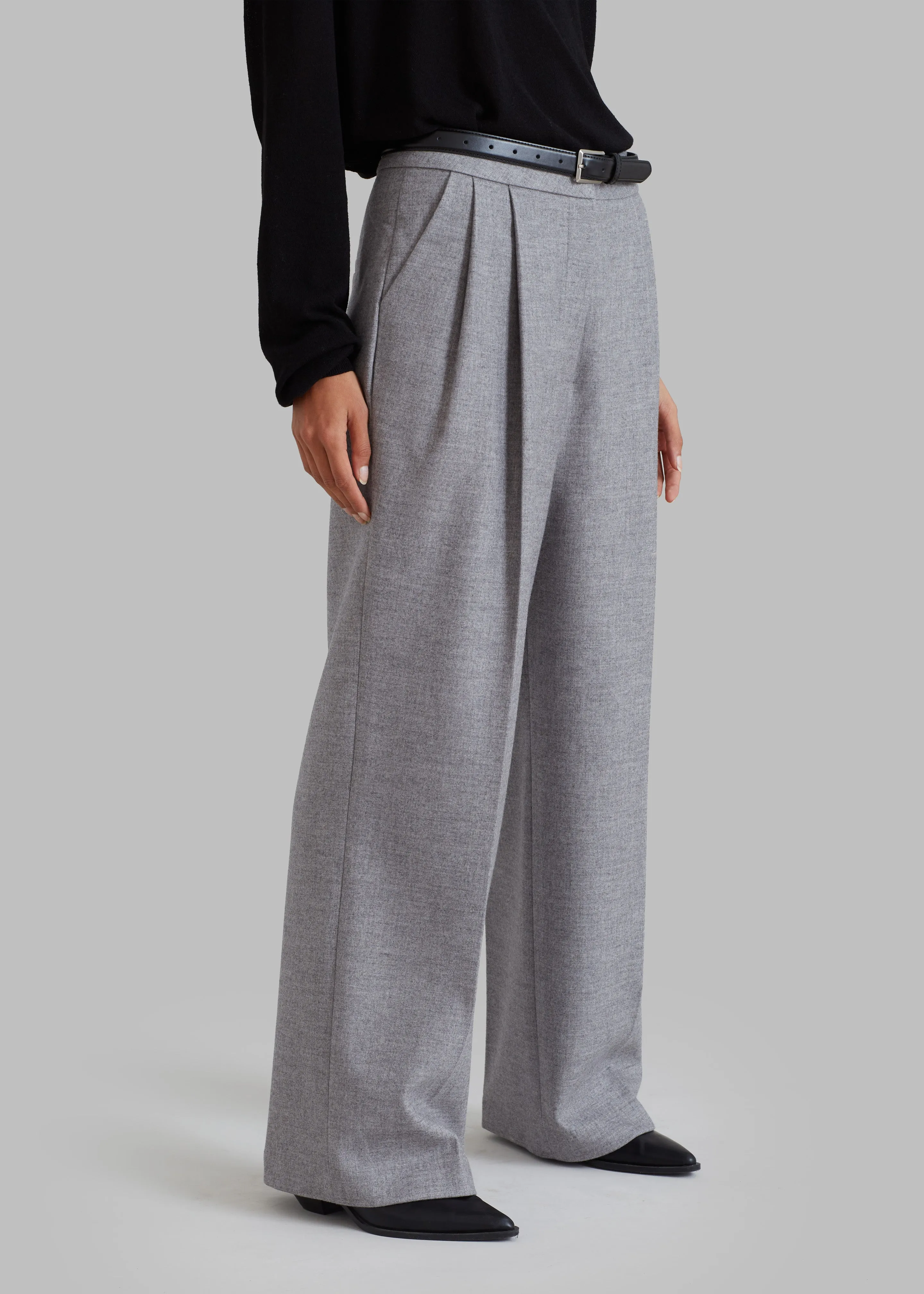 Stine Pintuck Pants - Grey sold by Frankie Shop product image thumbnail 2