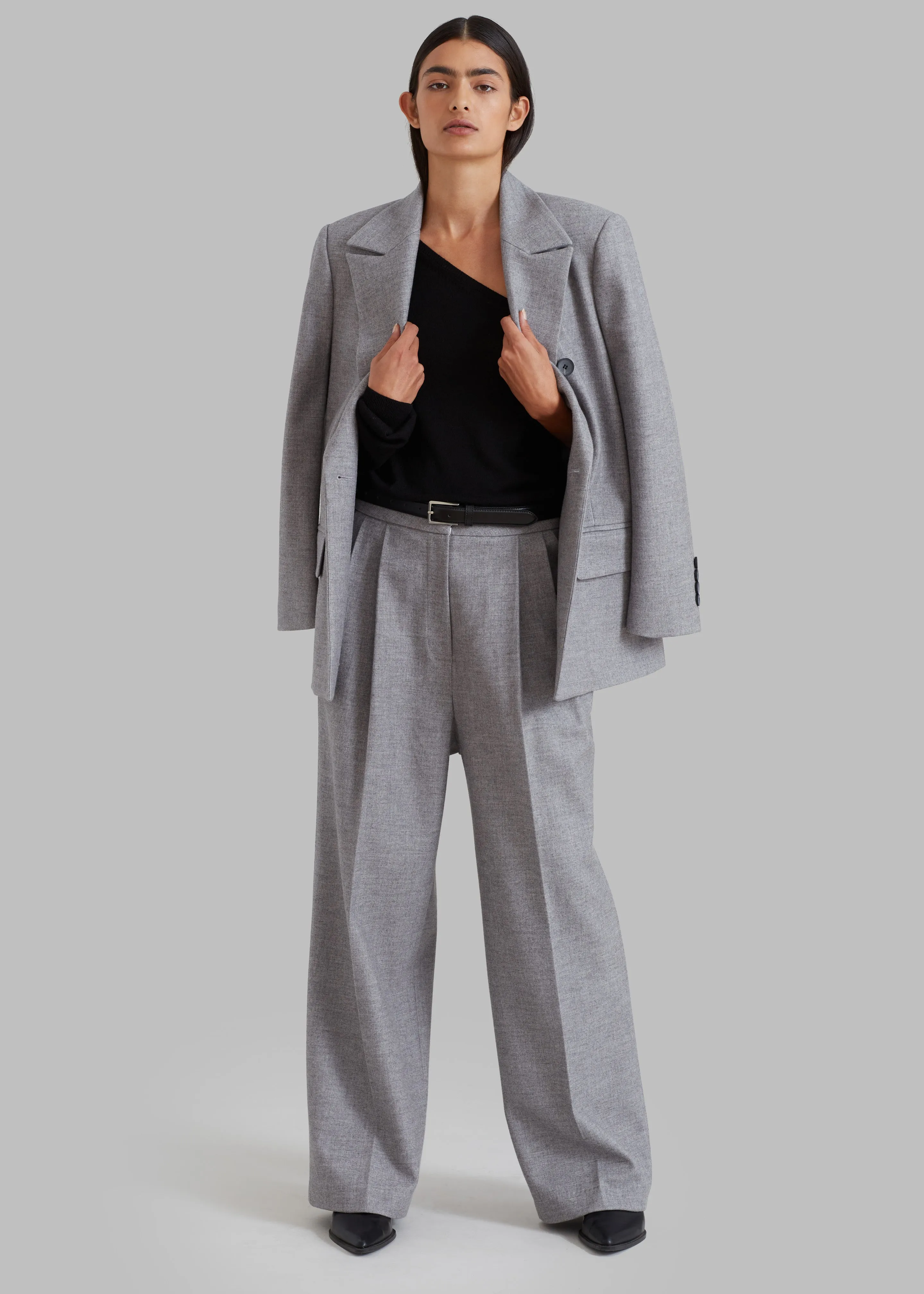 Stine Pintuck Pants - Grey sold by Frankie Shop product image thumbnail 5