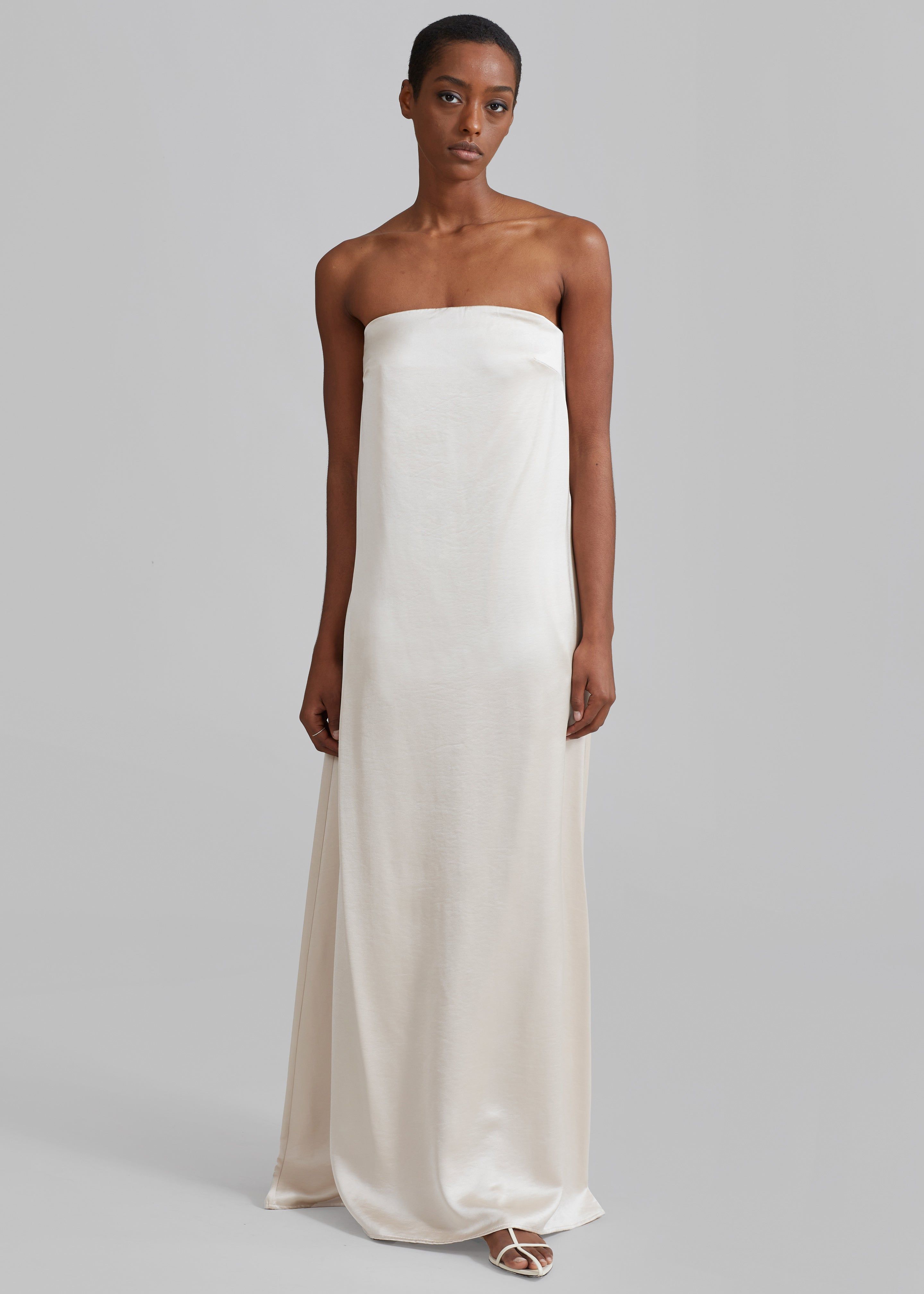 Esse Studios Opia Column Dress - Champagne sold by Frankie Shop