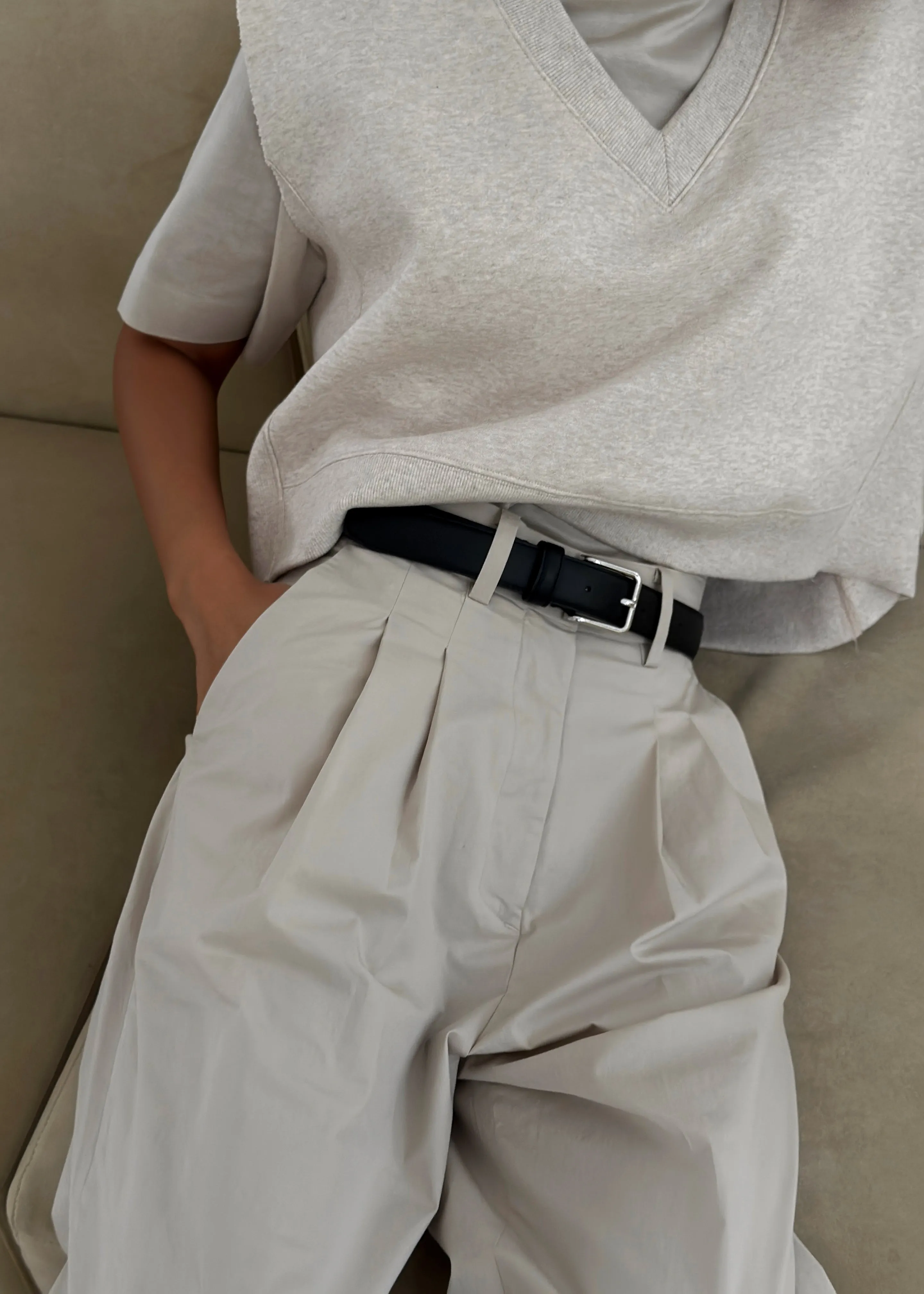 Jayden Wide Pants - Taupe sold by Frankie Shop product image thumbnail 5