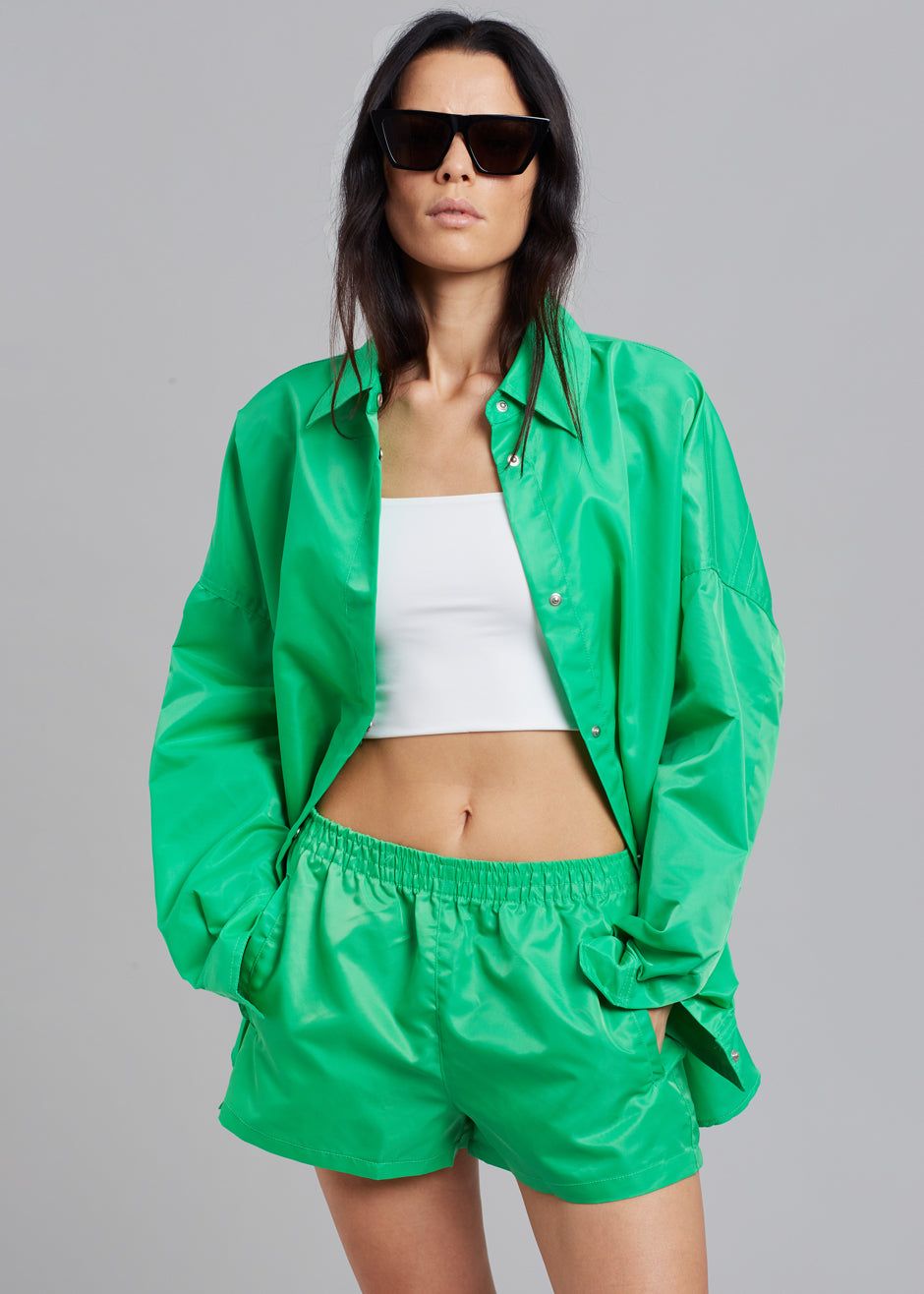 Perla Gym Shorts - Kelly Green sold by Frankie Shop