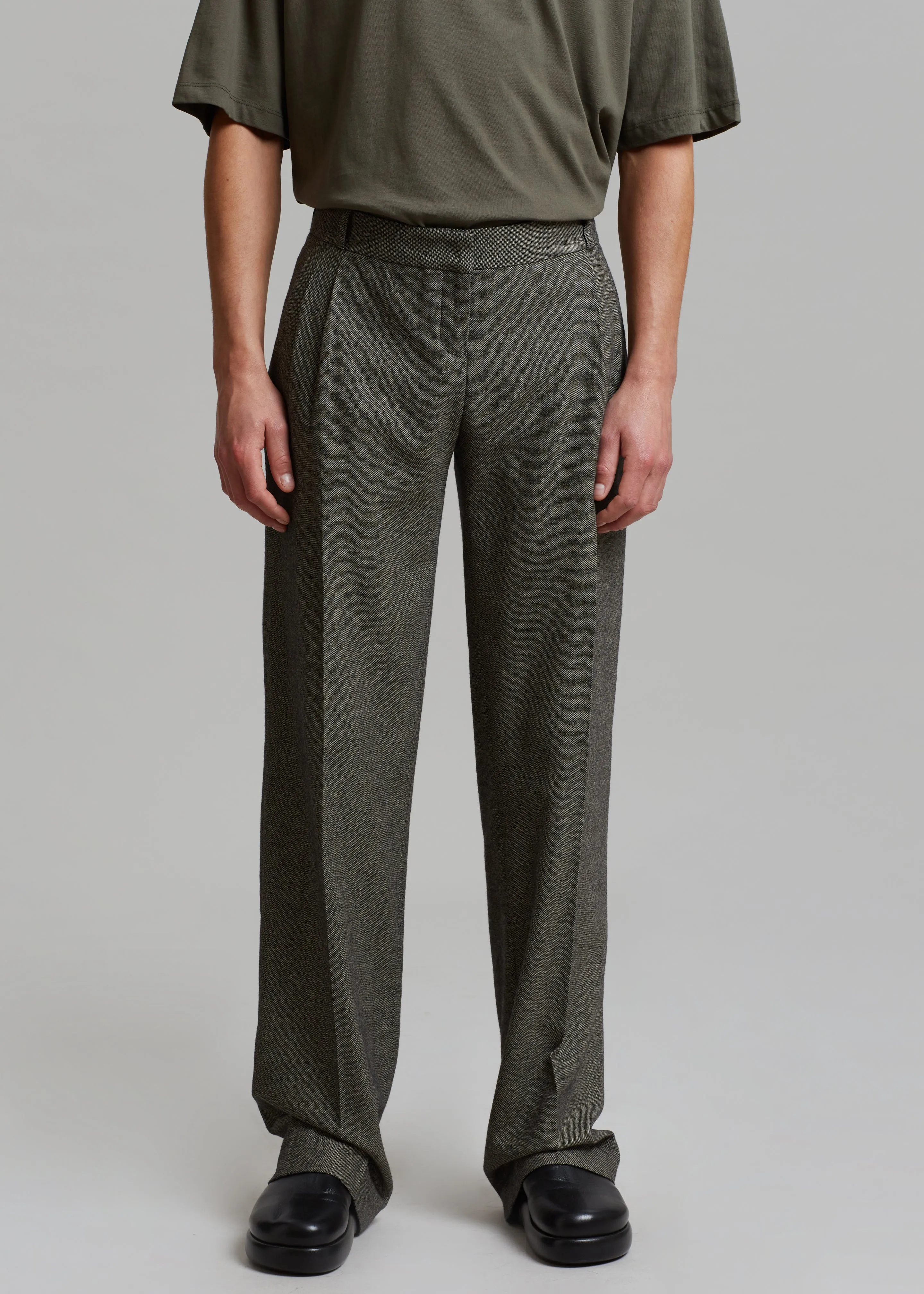 Coperni Low-rise Loose Tailored Trousers - Dark Moss sold by Frankie Shop product image thumbnail 2