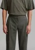 Coperni Low-rise Loose Tailored Trousers - Dark Moss sold by Frankie Shop