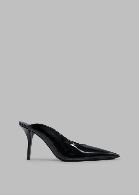 Gia Borghini Abella Heel Mule - Patent Black sold by Frankie Shop