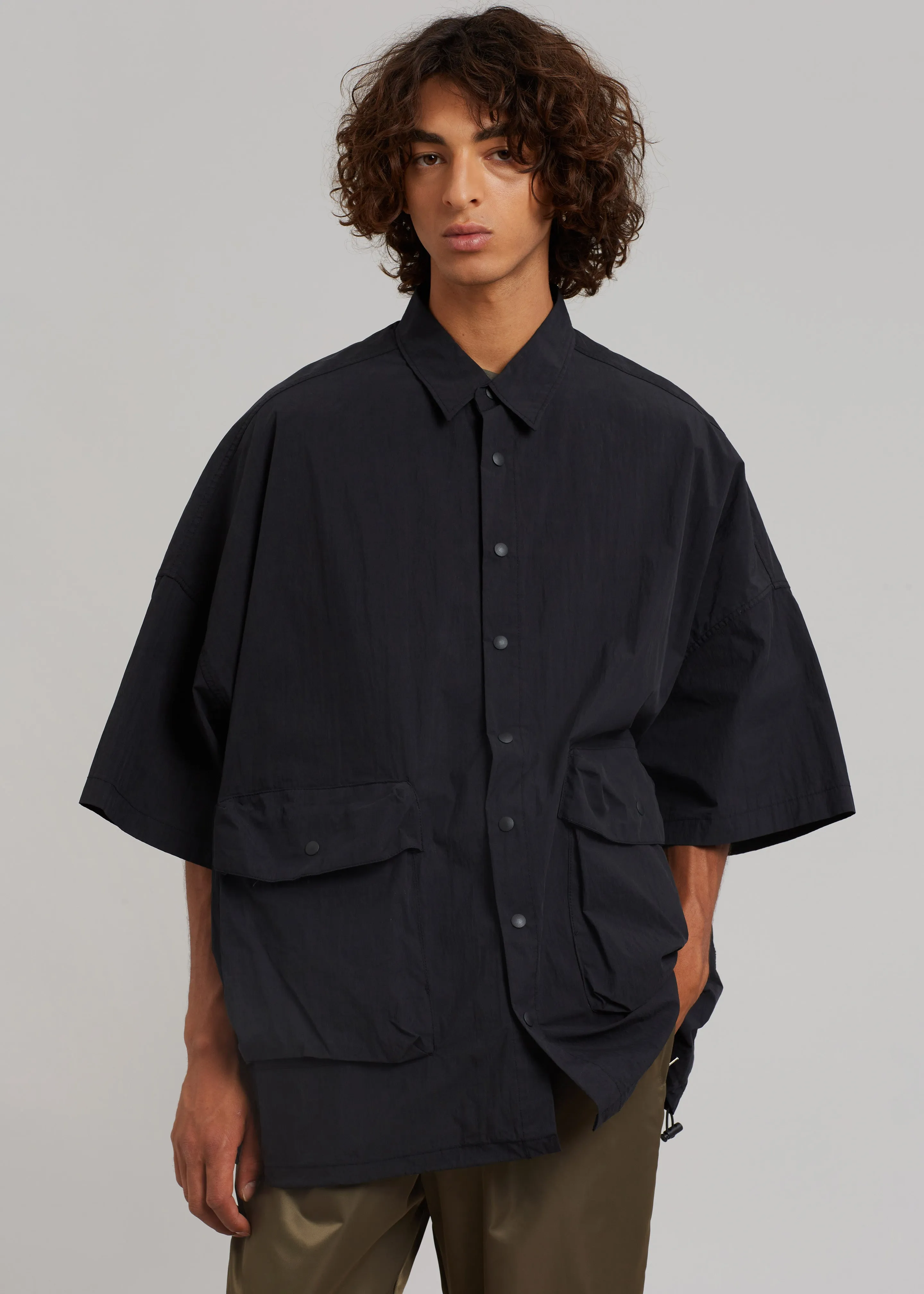 Bedri Cargo Shirt - Black sold by Frankie Shop