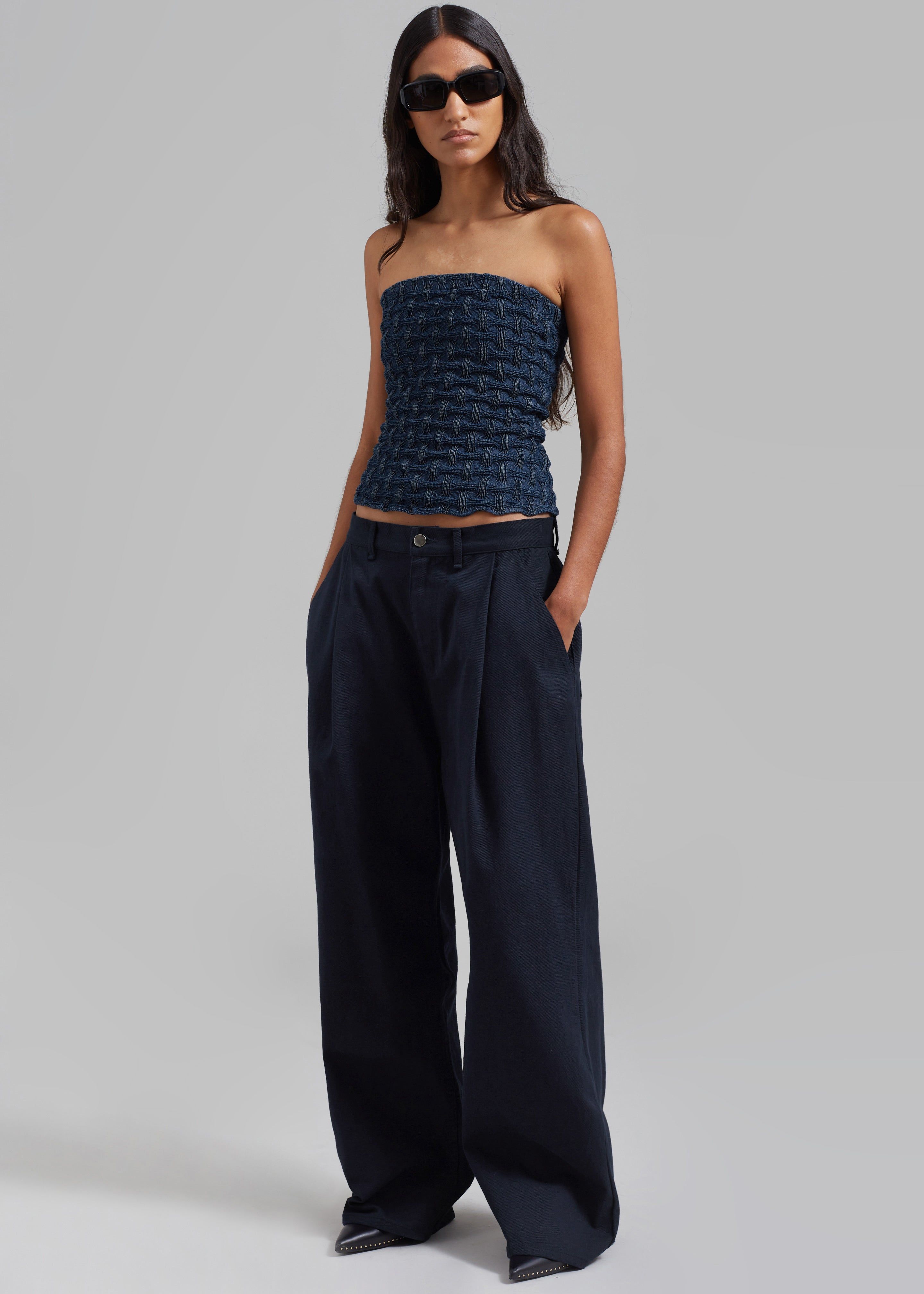 Samsøe Samsøe Anja Tube Top - Mid Blue sold by Frankie Shop product image thumbnail 7