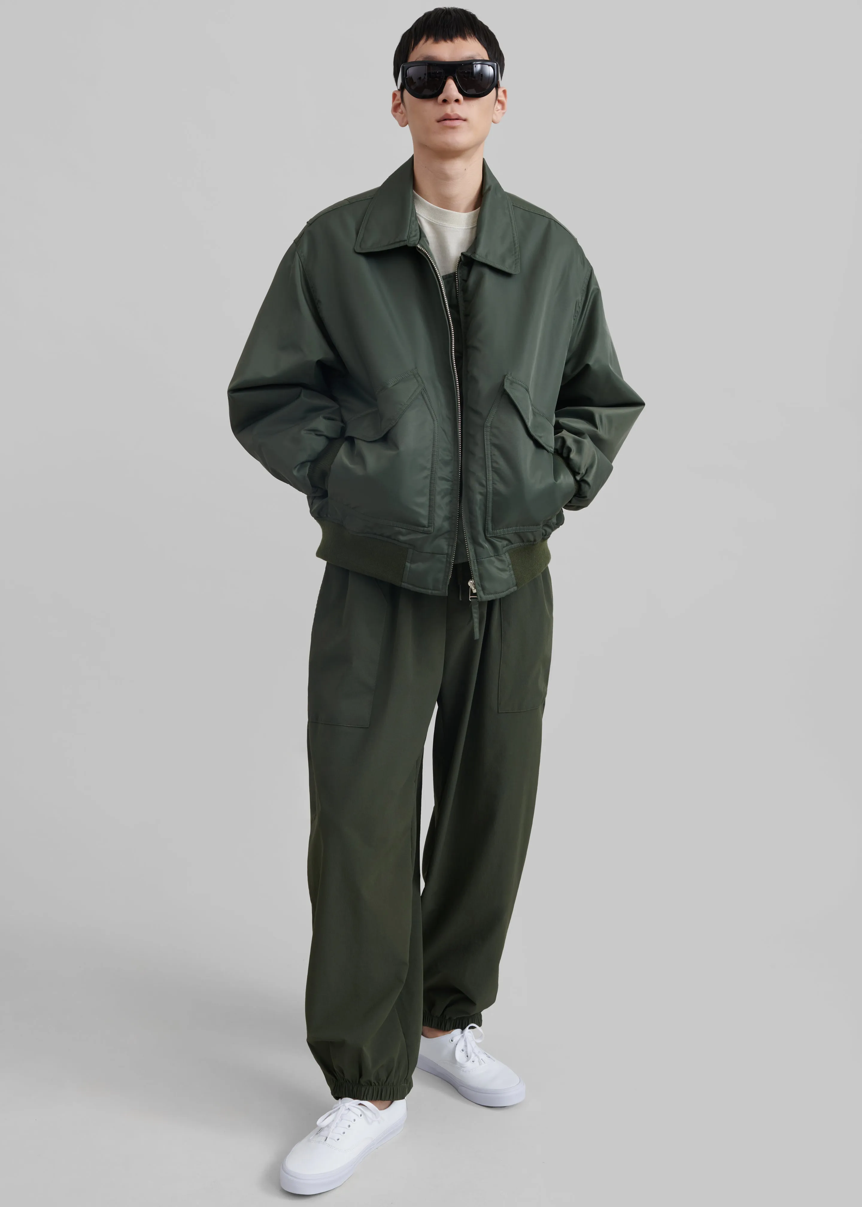 Elias Bomber - Army Green sold by Frankie Shop