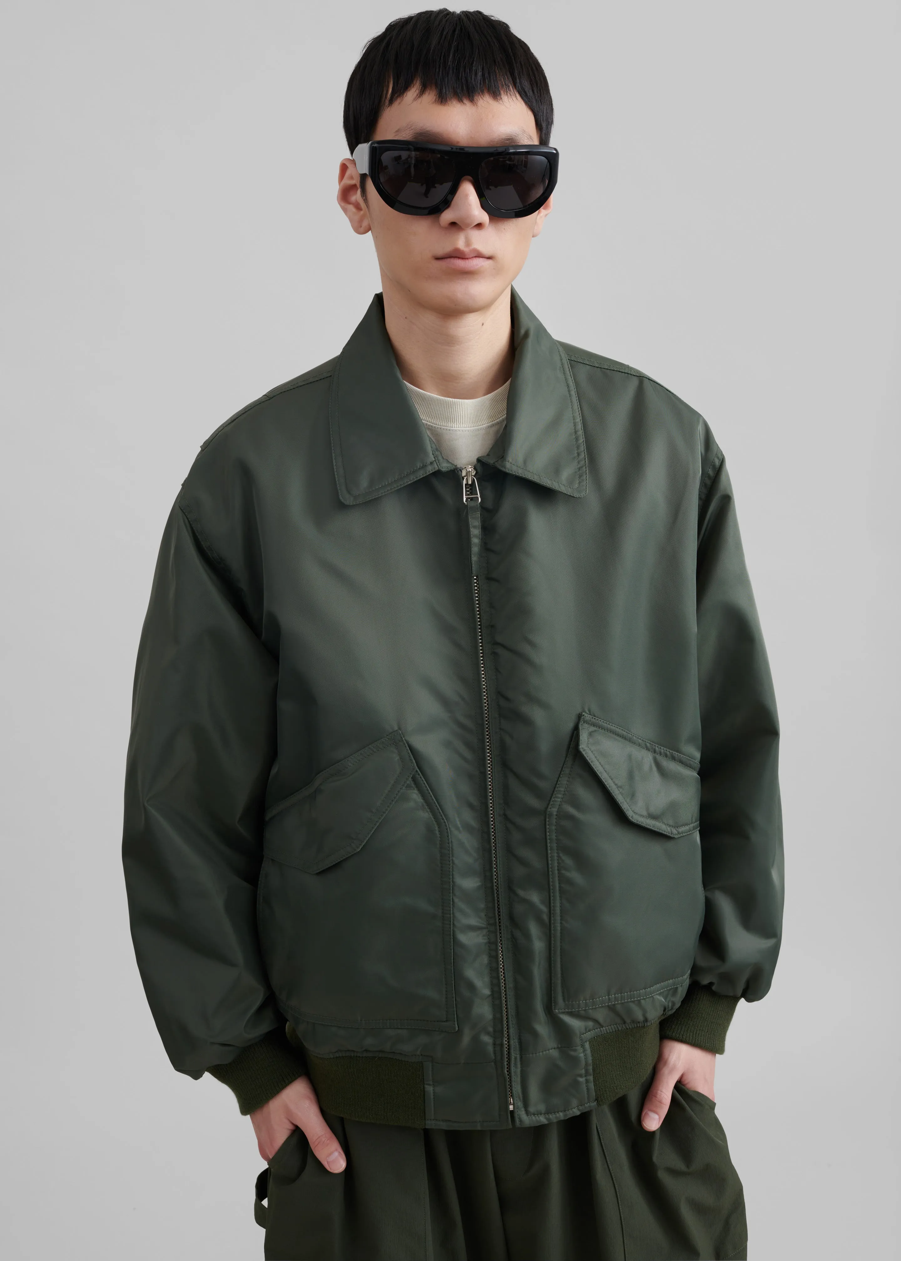 Elias Bomber - Army Green sold by Frankie Shop product image thumbnail 4