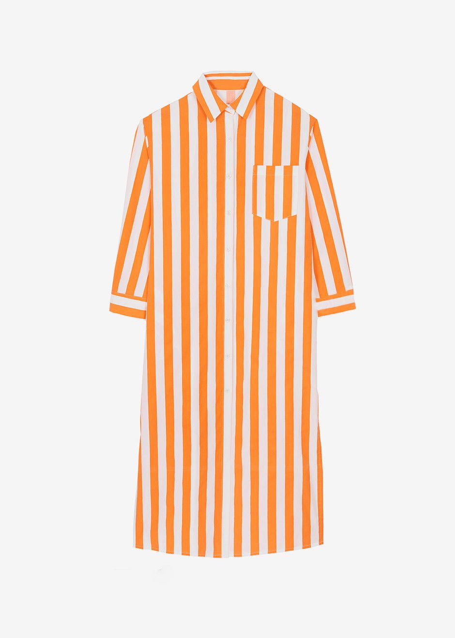 Cala Shirt Dress - Orange Stripe sold by Frankie Shop product image thumbnail 10