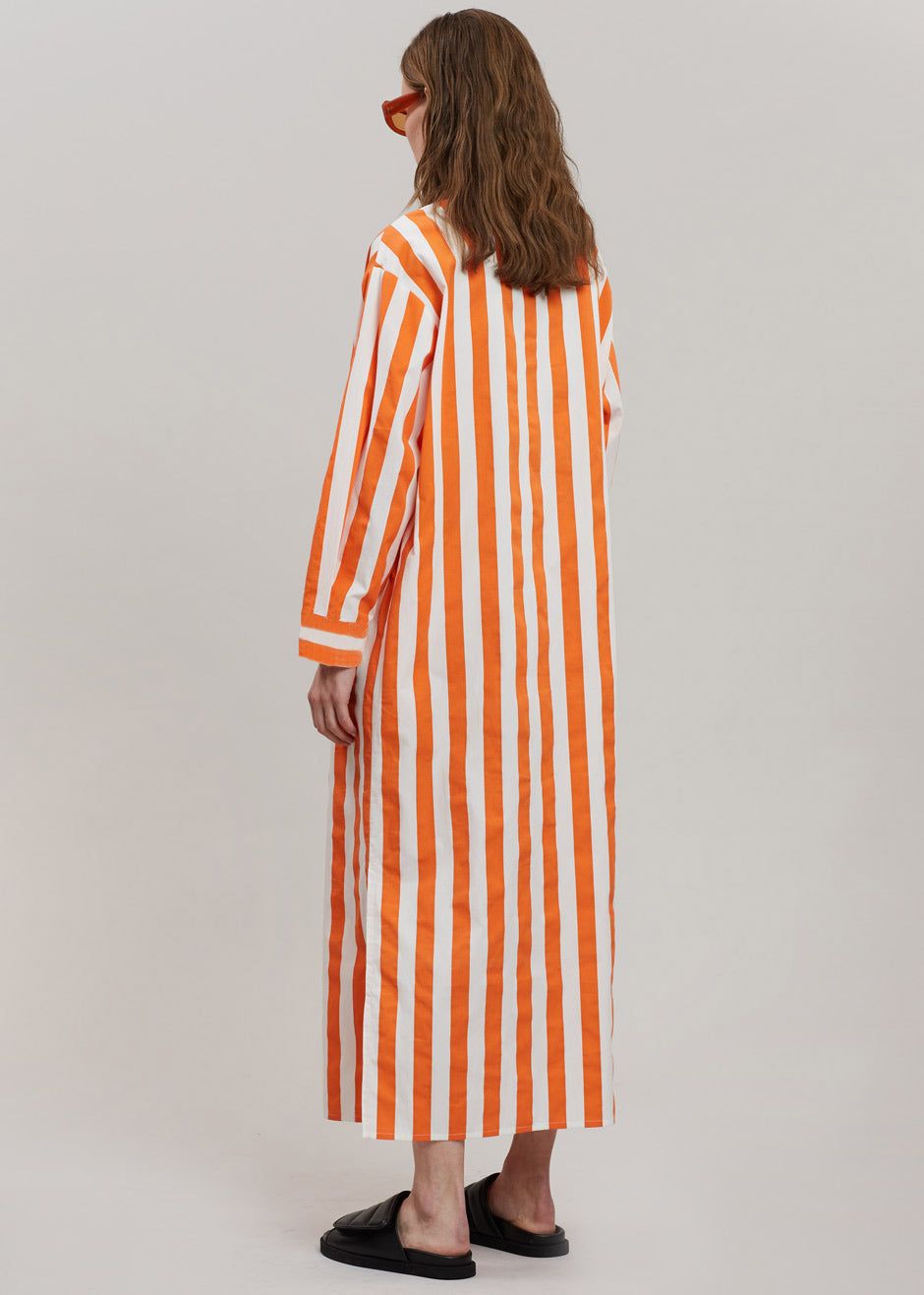 Cala Shirt Dress - Orange Stripe sold by Frankie Shop product image thumbnail 9