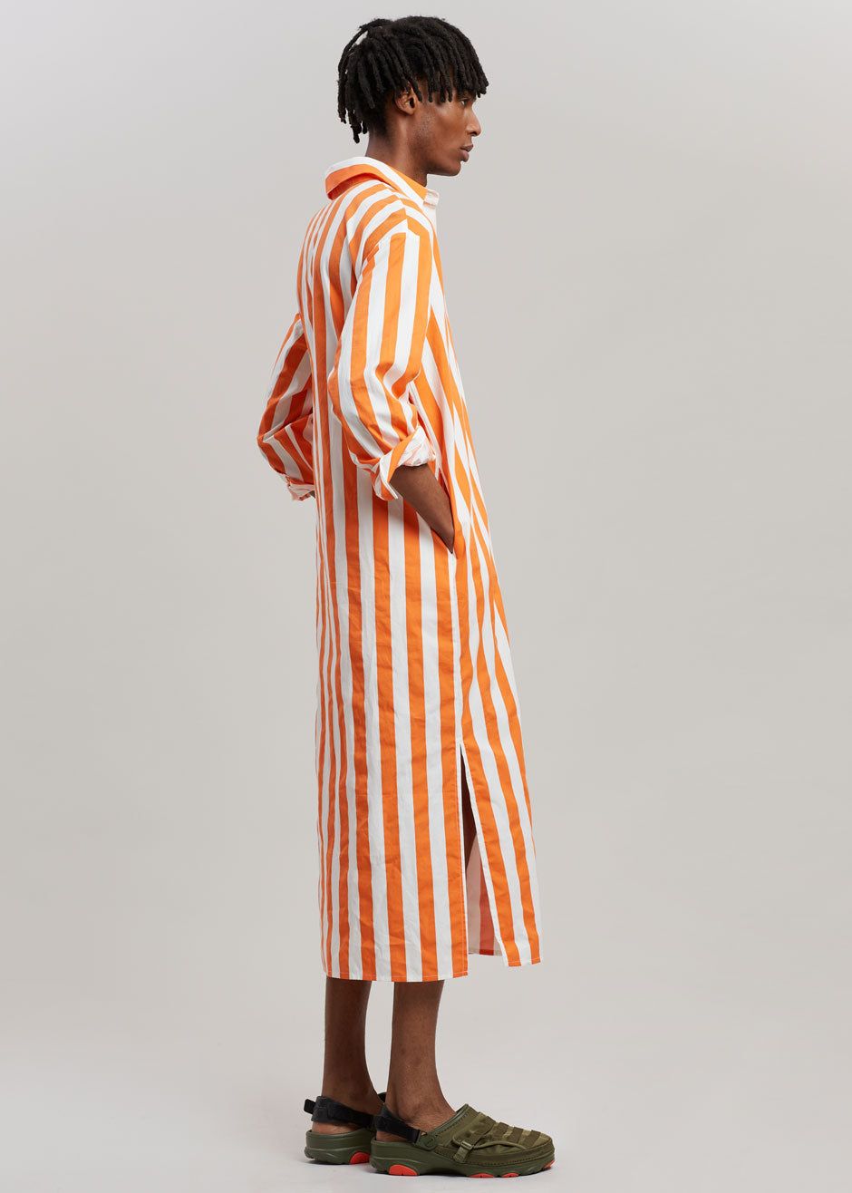 Cala Shirt Dress - Orange Stripe sold by Frankie Shop product image thumbnail 7