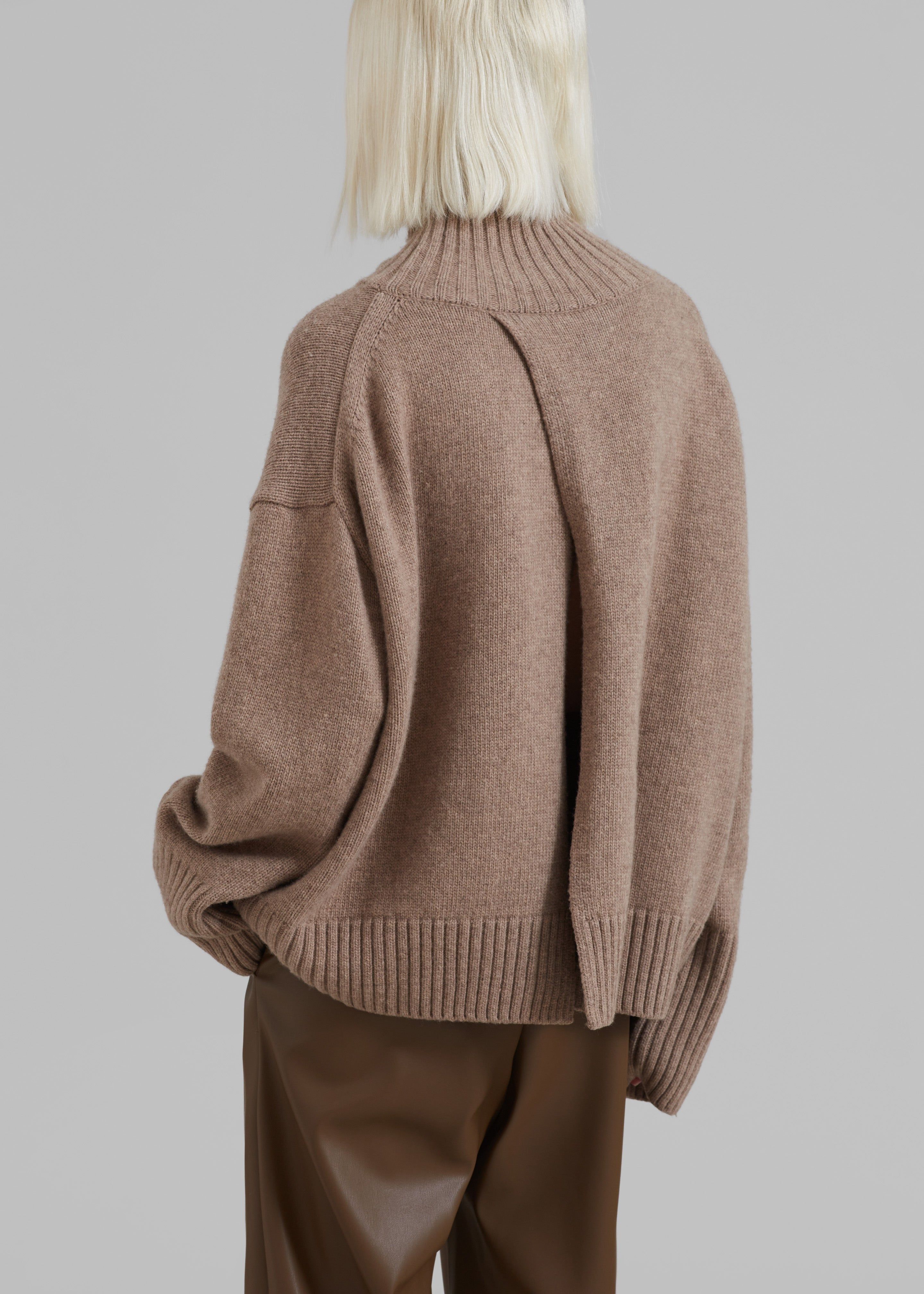 Liana Open Back Sweater - Taupe sold by Frankie Shop product image thumbnail 2