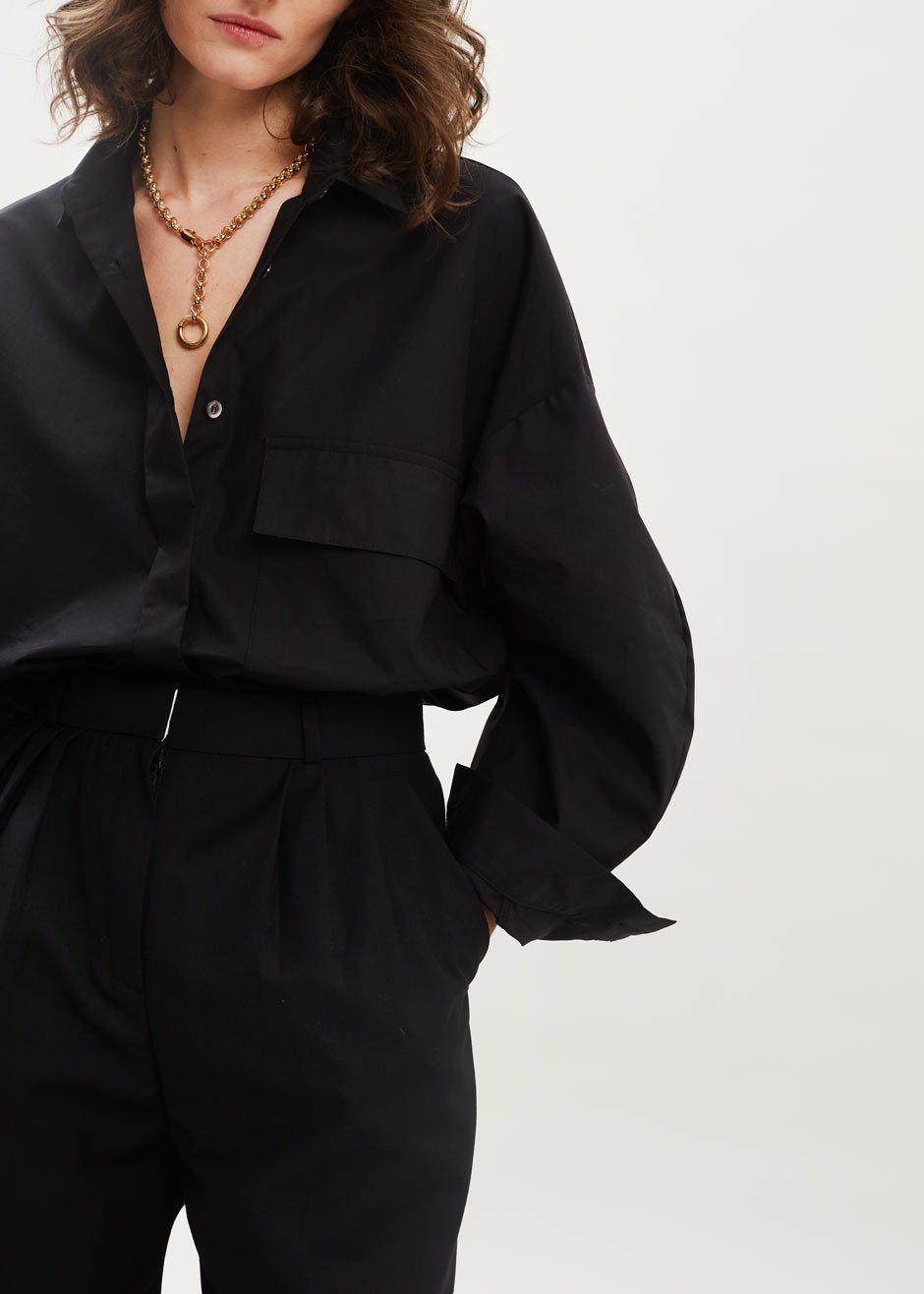 Ingrid Balloon Sleeve Shirt - Black sold by Frankie Shop product image thumbnail 5