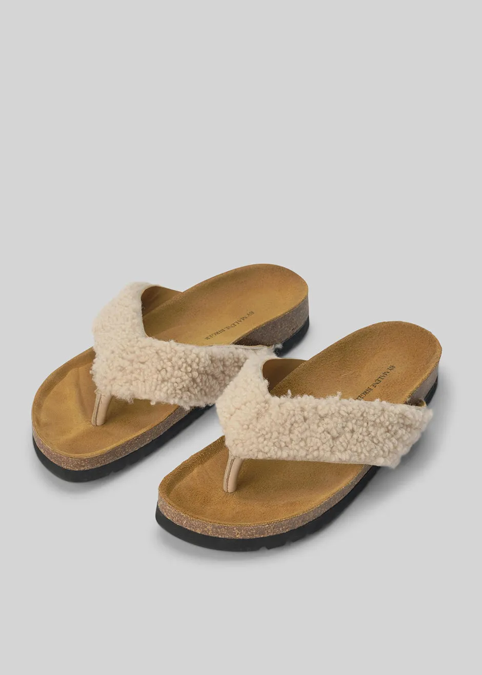 BY MALENE BIRGER Kiras Sandal - Almond sold by Frankie Shop