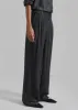 Loulou Studio Siaro Wide Leg Pants - Grey Anthracite sold by Frankie Shop